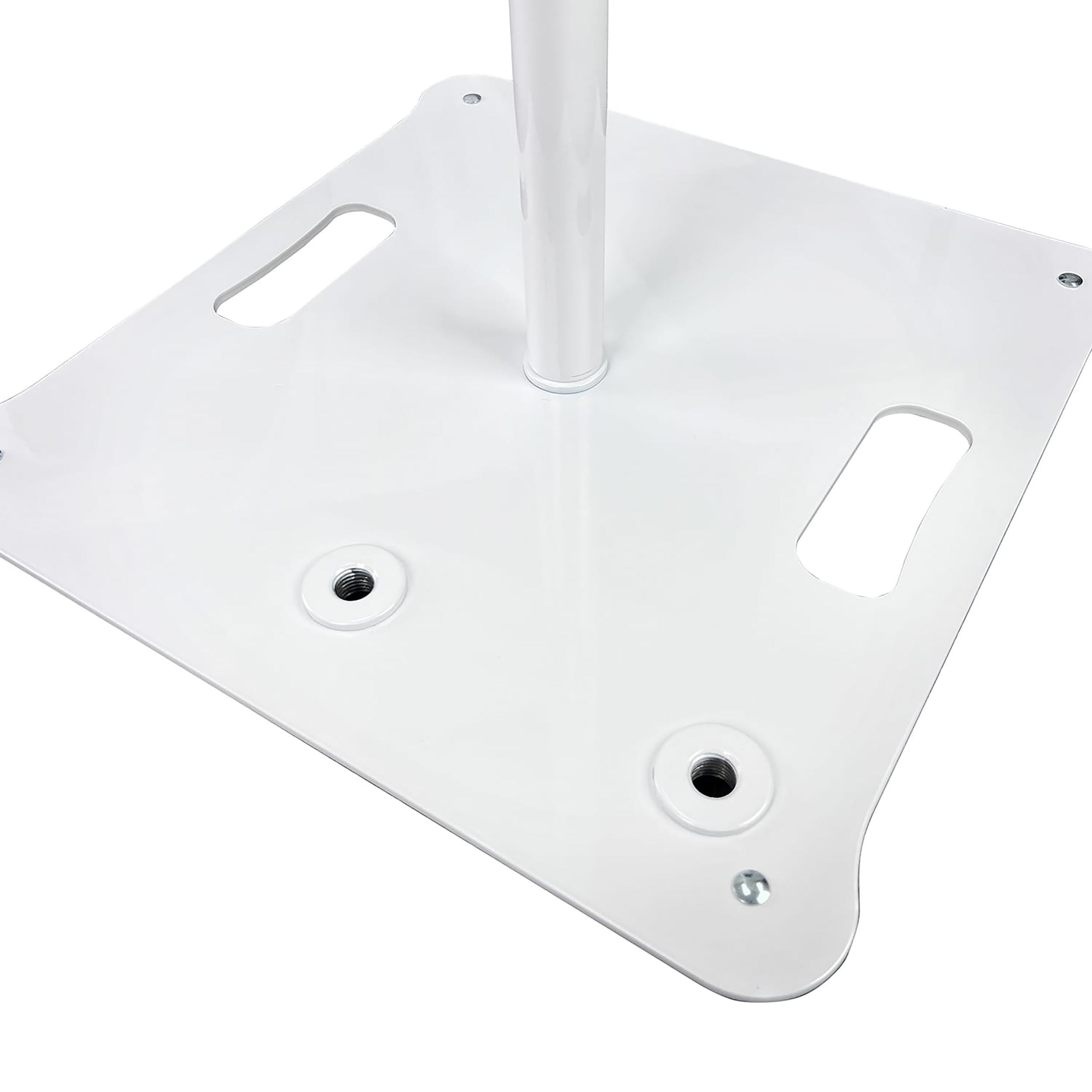 Odyssey LSBP96WHT, 96 Inch Tall White Square Base Speaker Stands - Pair by Odyssey