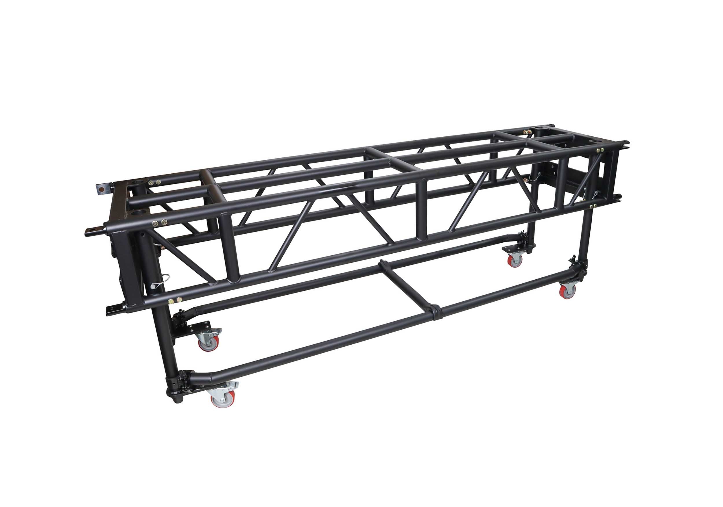 ProX XT-PRERIG8FTBLK Black Pre-Rig Truss Segment with Removable Rolling Base System - 8 ft (2.43m)