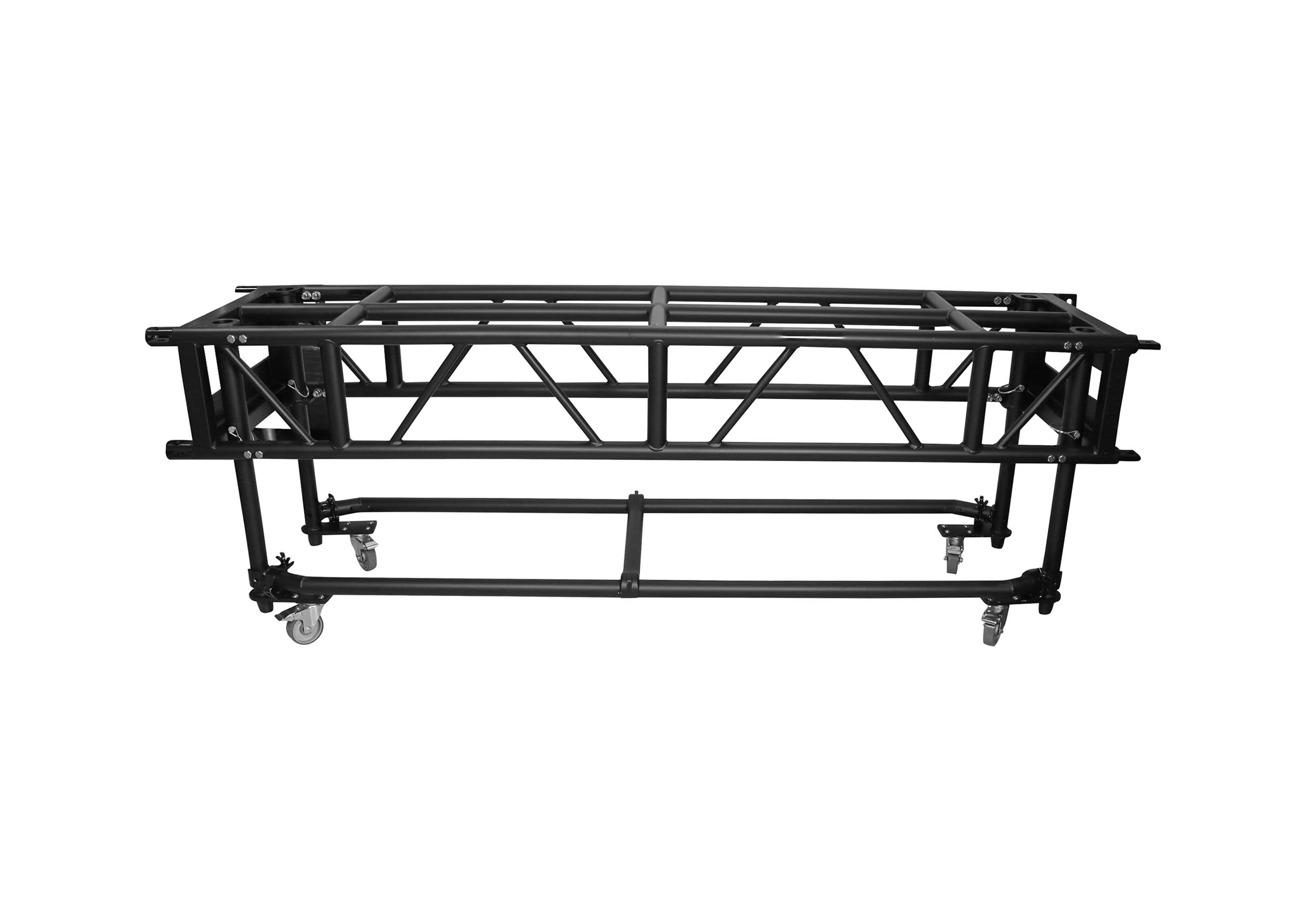 ProX XT-PRERIG8FTBLK Black Pre-Rig Truss Segment with Removable Rolling Base System - 8 ft (2.43m)