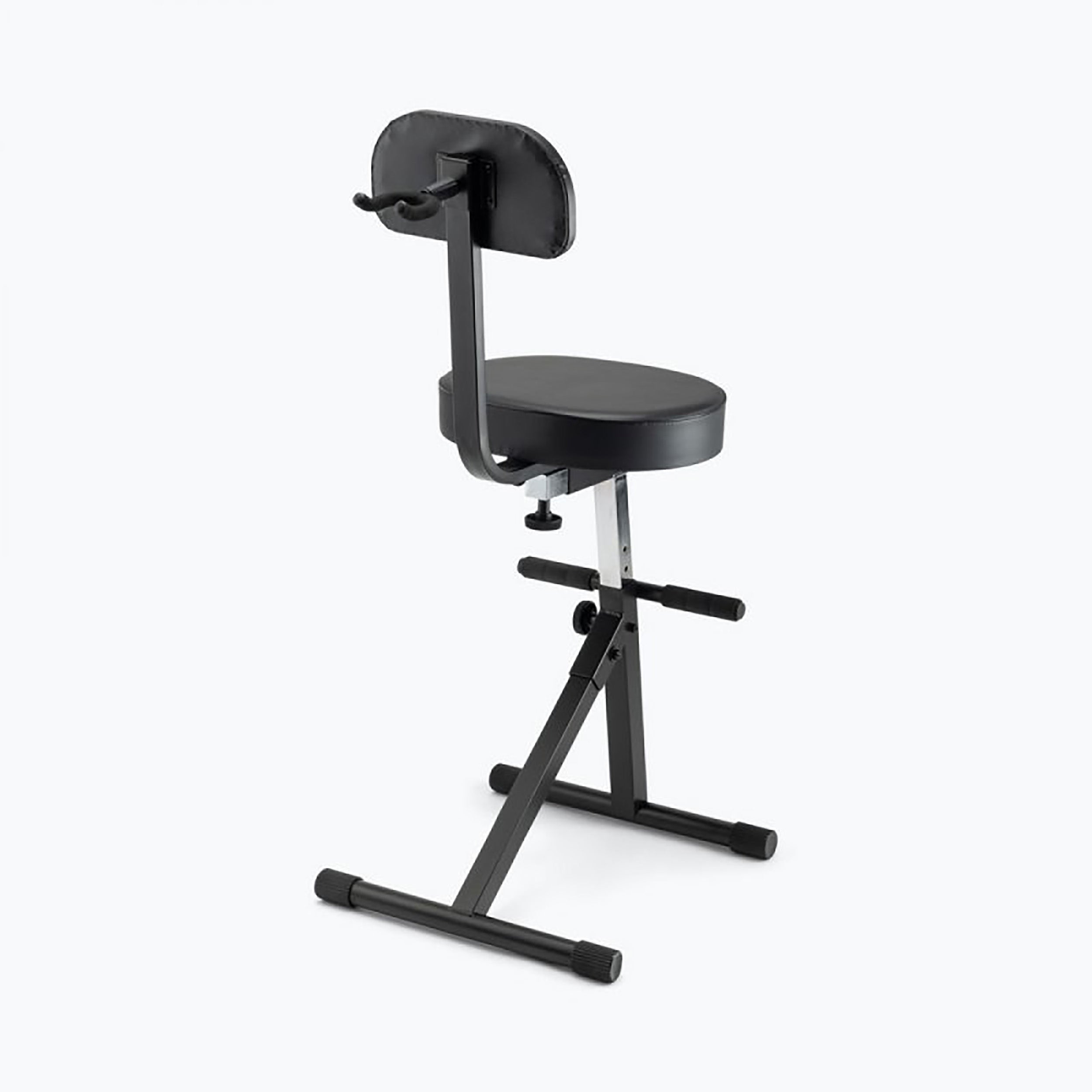 OnStage DT8500V2 Padded Throne with Backrest, Adjustable Height, and Braced Legs by OnStage