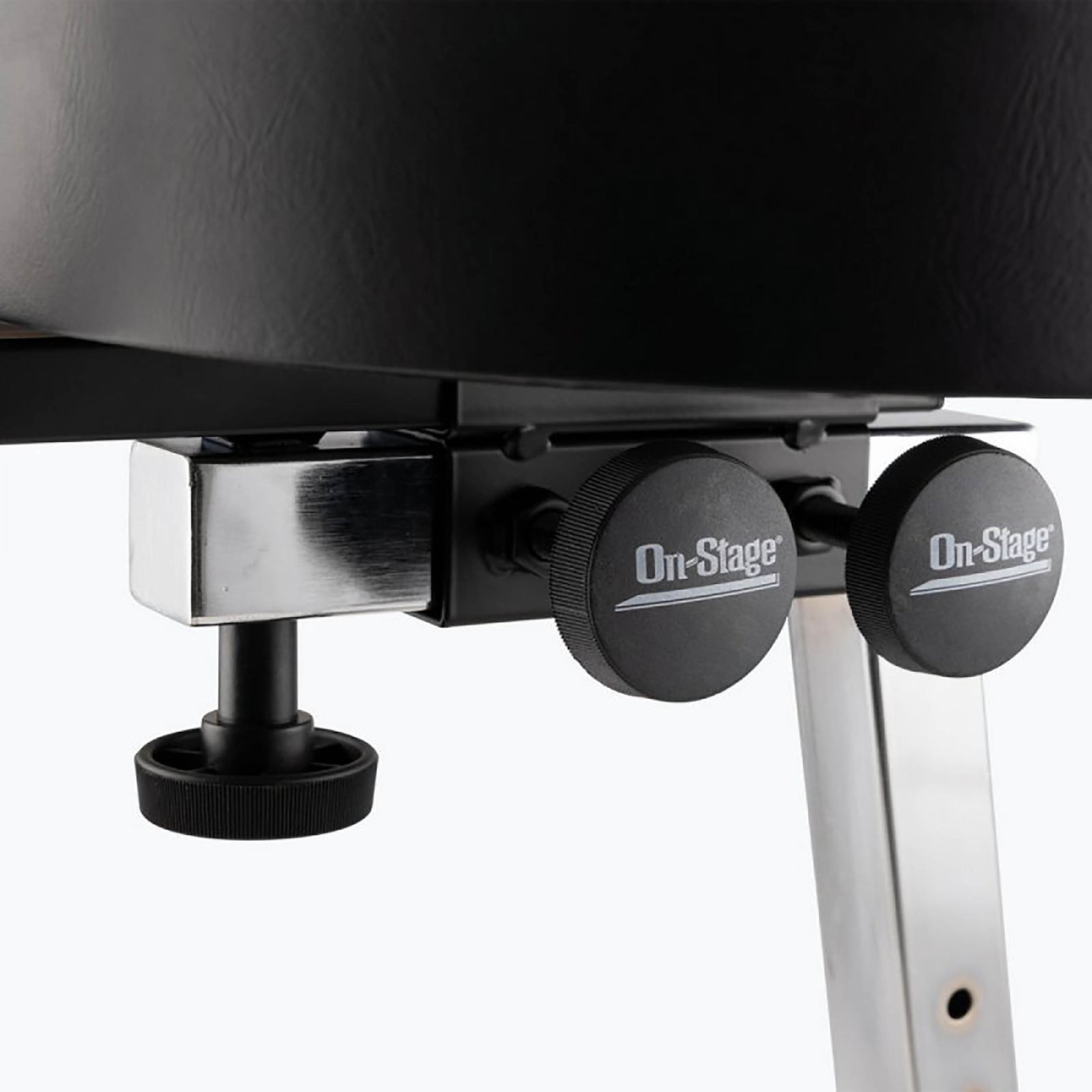 OnStage DT8500V2 Padded Throne with Backrest, Adjustable Height, and Braced Legs by OnStage