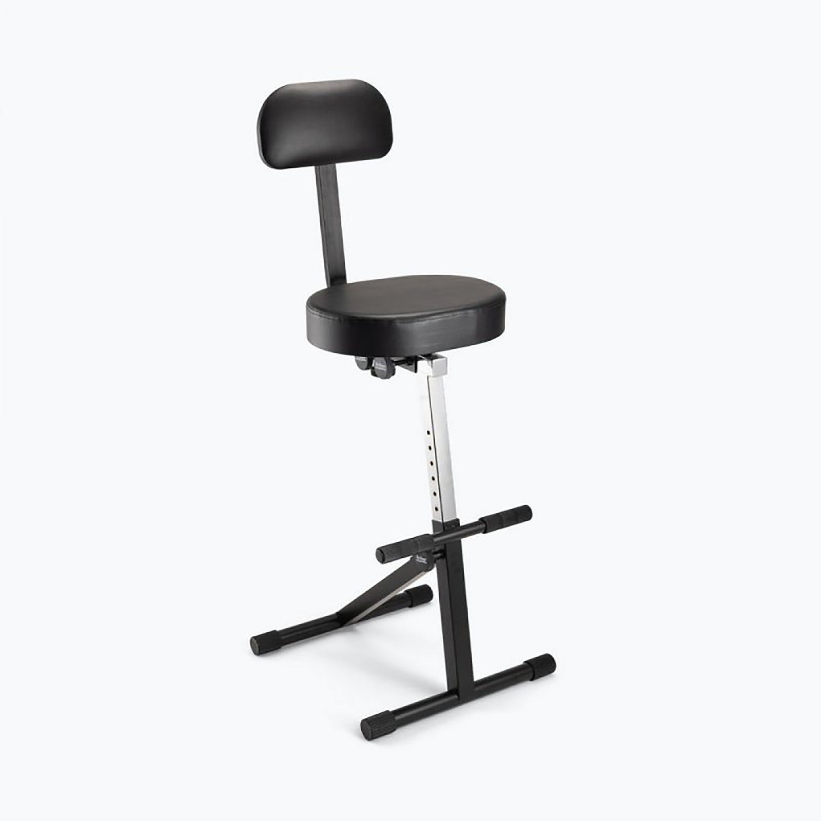 OnStage DT8500V2 Padded Throne with Backrest, Adjustable Height, and Braced Legs by OnStage