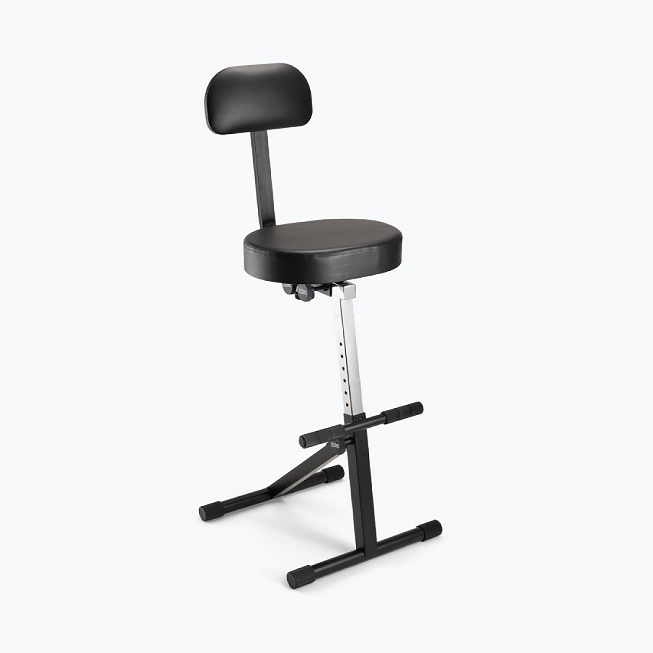 OnStage DT8500V2 Padded Throne with Backrest, Adjustable Height, and Braced Legs by OnStage