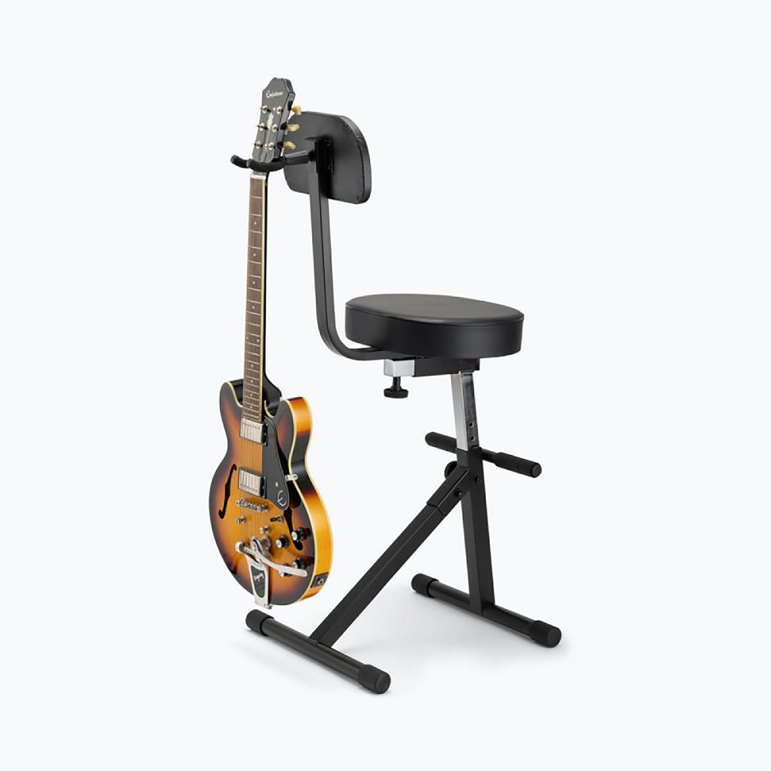 OnStage DT8500V2 Padded Throne with Backrest, Adjustable Height, and Braced Legs by OnStage