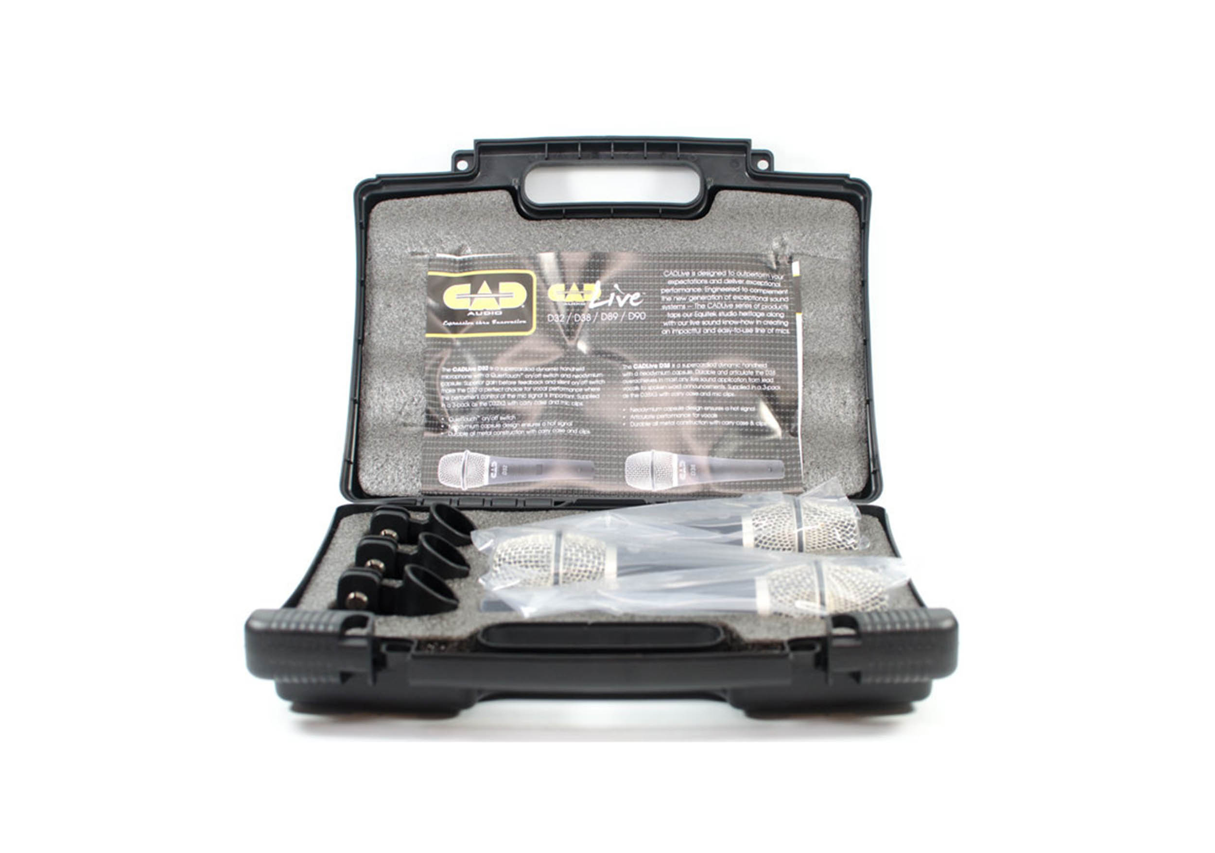 CAD Audio D38 Supercardioid Dynamic Handheld Microphone - 3 Pack by CAD Audio
