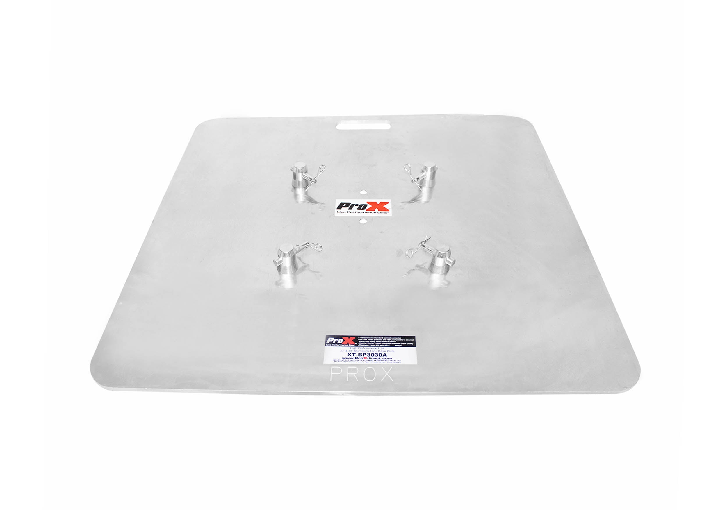ProX XT-BP3030A 8mm Aluminum Truss Base Plate for F34, F32 and F31 Conical Square Truss with Connectors - 30" X 30" by ProX Cases