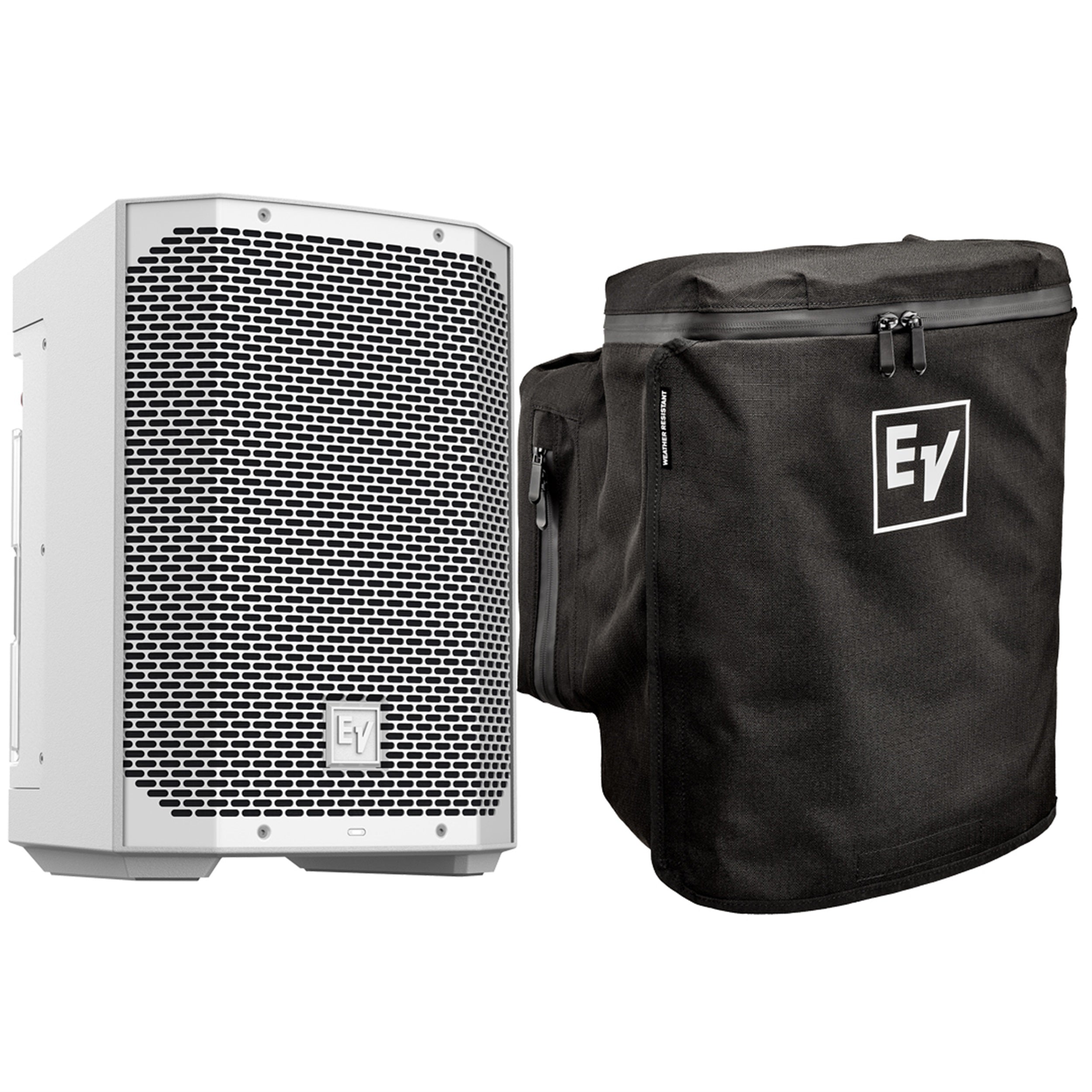 Electro-Voice EVERSE 8 White Battery Powered Speaker with Rain Resistant Cover by Electro-Voice
