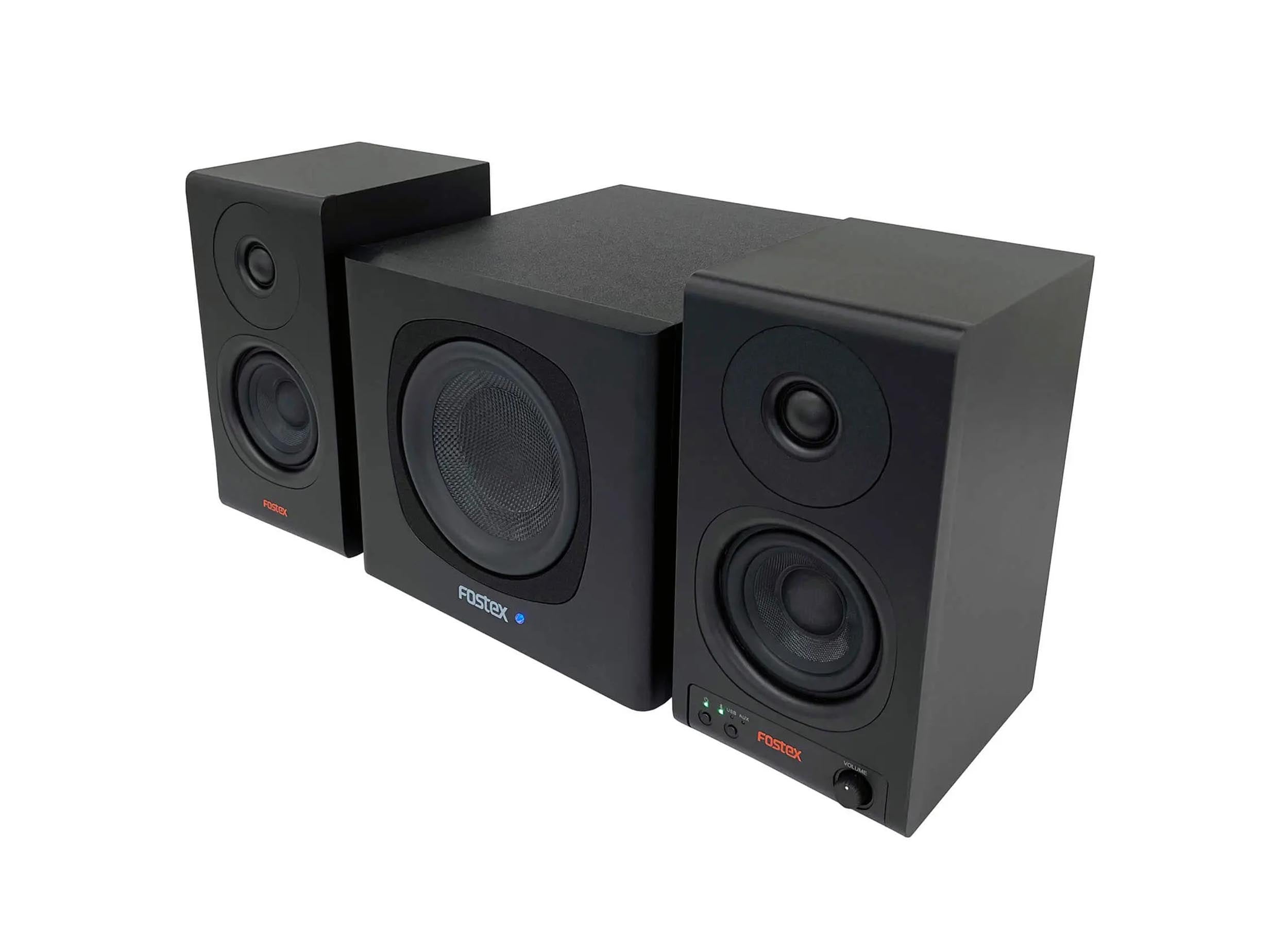 Fostex PM0-3BD 3" 2-Way 30W Active Speaker System with Bluetooth and USB-DAC - Pair by Fostex