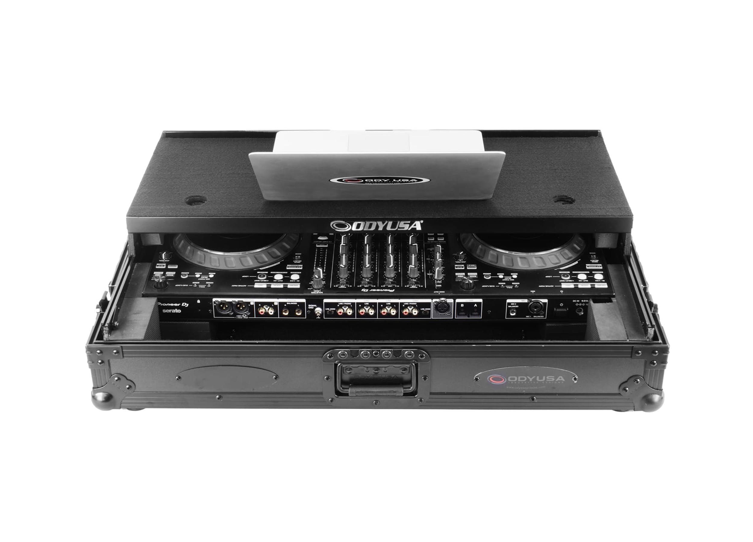 Odyssey FZGSDDJFLX10W1BL Black Label 1U Flight Case for DDJ-FLX10 by Odyssey