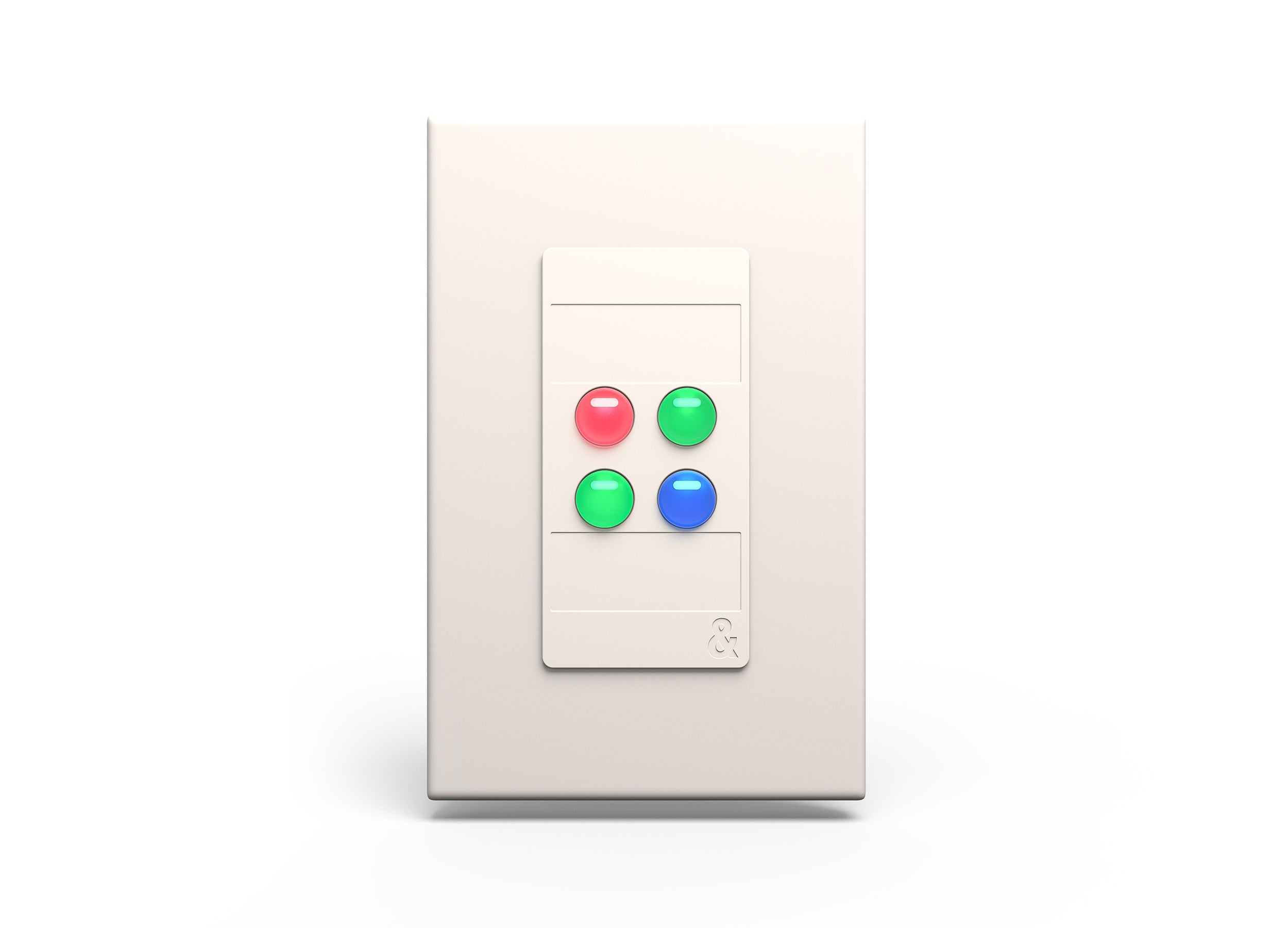 Allen & Heath IP4W Four Button Wallplate Controller - White by ALLEN & HEATH