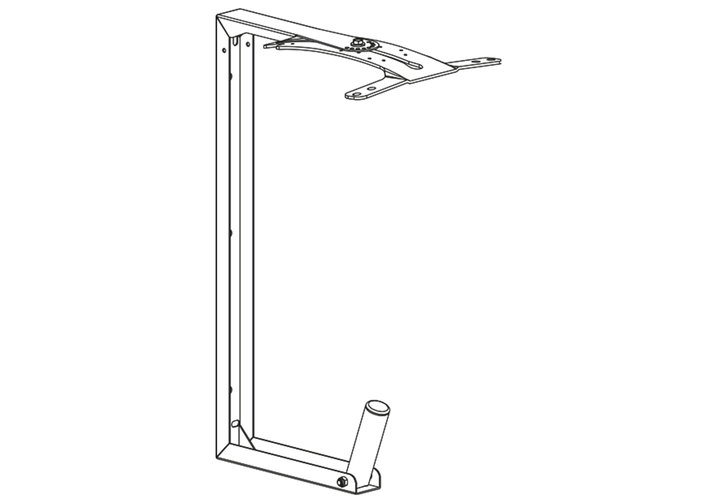 dB Technologies WB-REEVO212 Wall-Mount Bracket for Opera Reevo 212 Speaker - Black by db Technologies