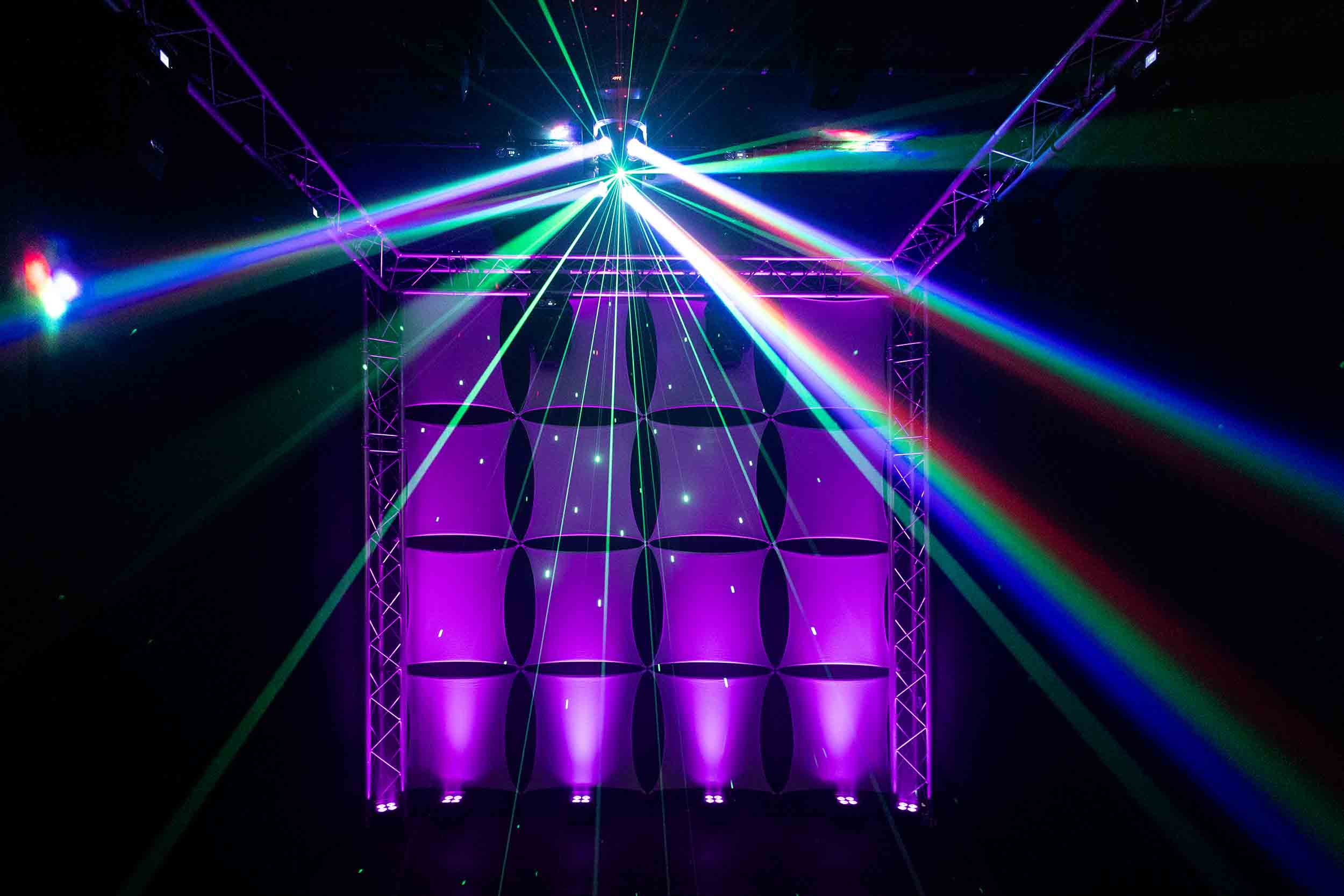 Colorkey CKU-1072, FX Multi-Effect Moving Head with Multicolor LED Beams and Lasers Effect by ColorKey
