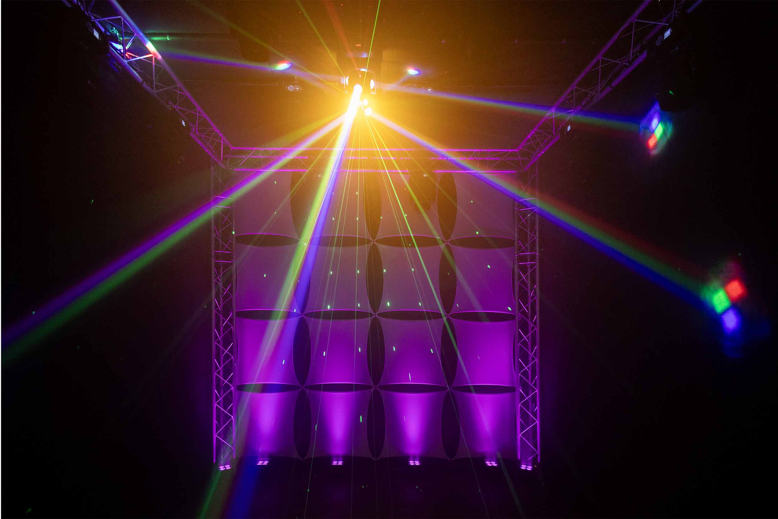 Colorkey CKU-1072, FX Multi-Effect Moving Head with Multicolor LED Beams and Lasers Effect by ColorKey