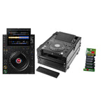 AlphaTheta CDJ-3000X DJ Media Player with Odyssey FZ3000XBL Black Label Flight Case by AlphaTheta