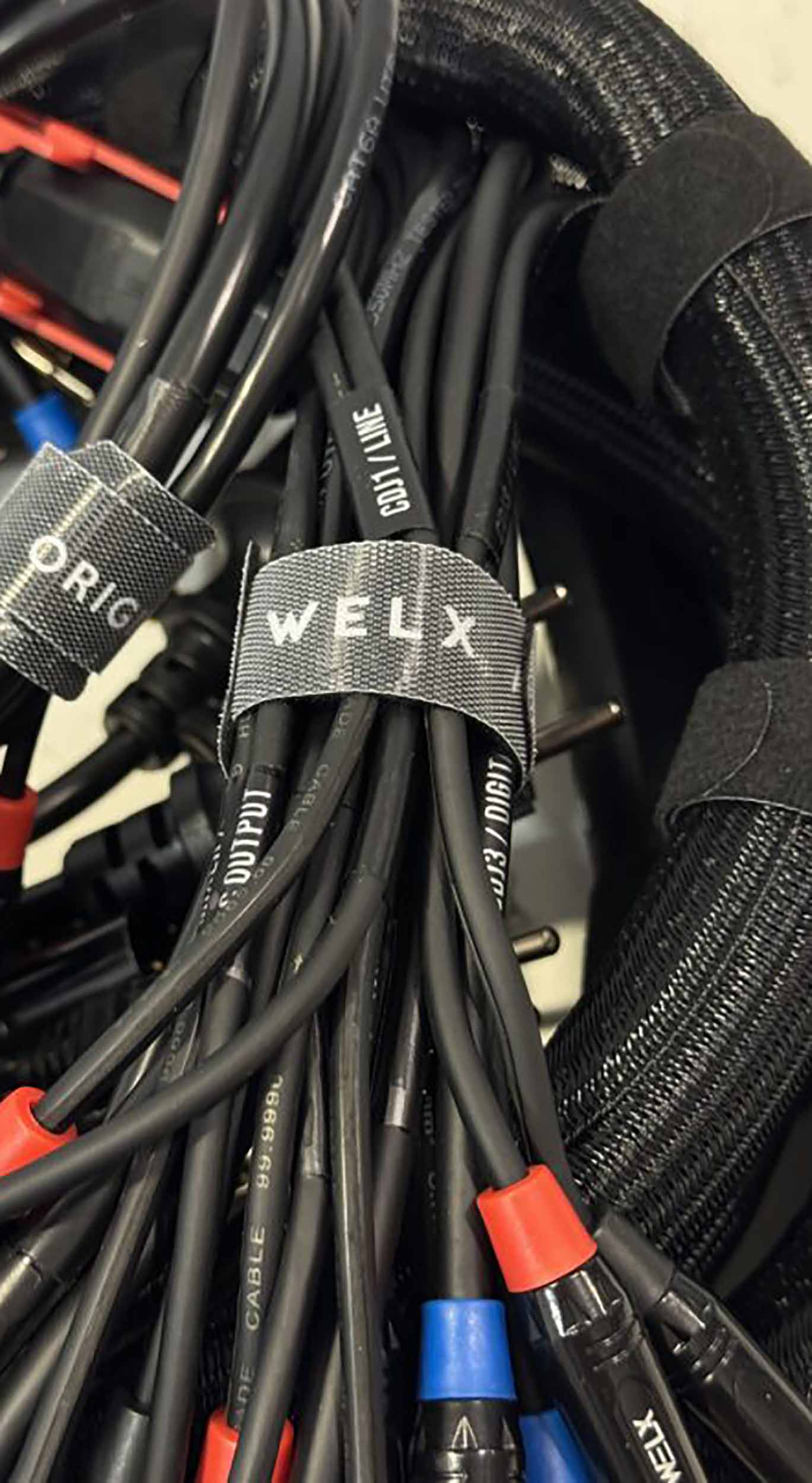 WELX WLX2 DJ Booths Snake Professional Audio Cables for 2 CDJs + Mixer - Black by WELX