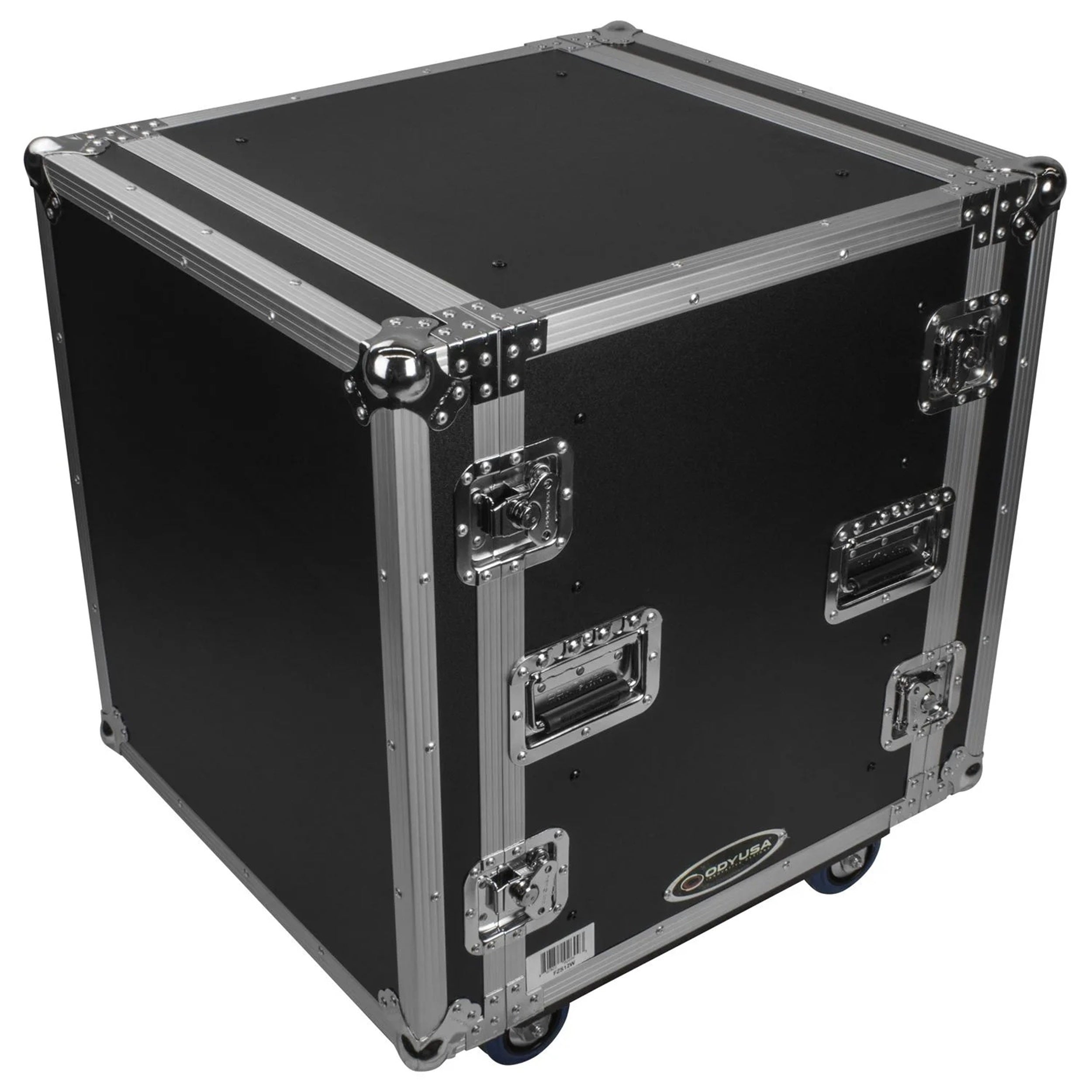 C-Stock Scratch & Dent: Odyssey FZS12W, 12U Shock Mount Rack Flight Case With Wheels by Odyssey