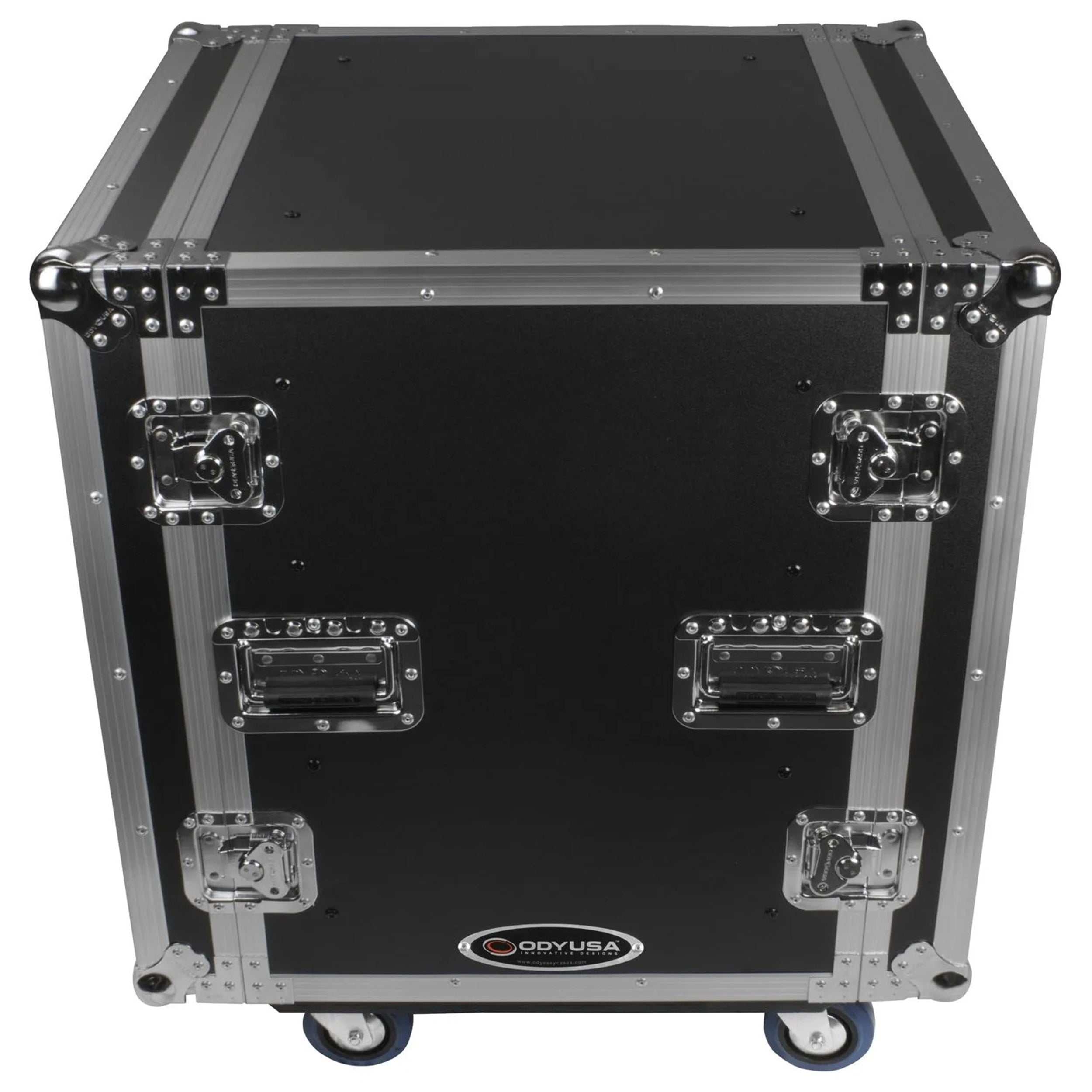 C-Stock Scratch & Dent: Odyssey FZS12W, 12U Shock Mount Rack Flight Case With Wheels by Odyssey