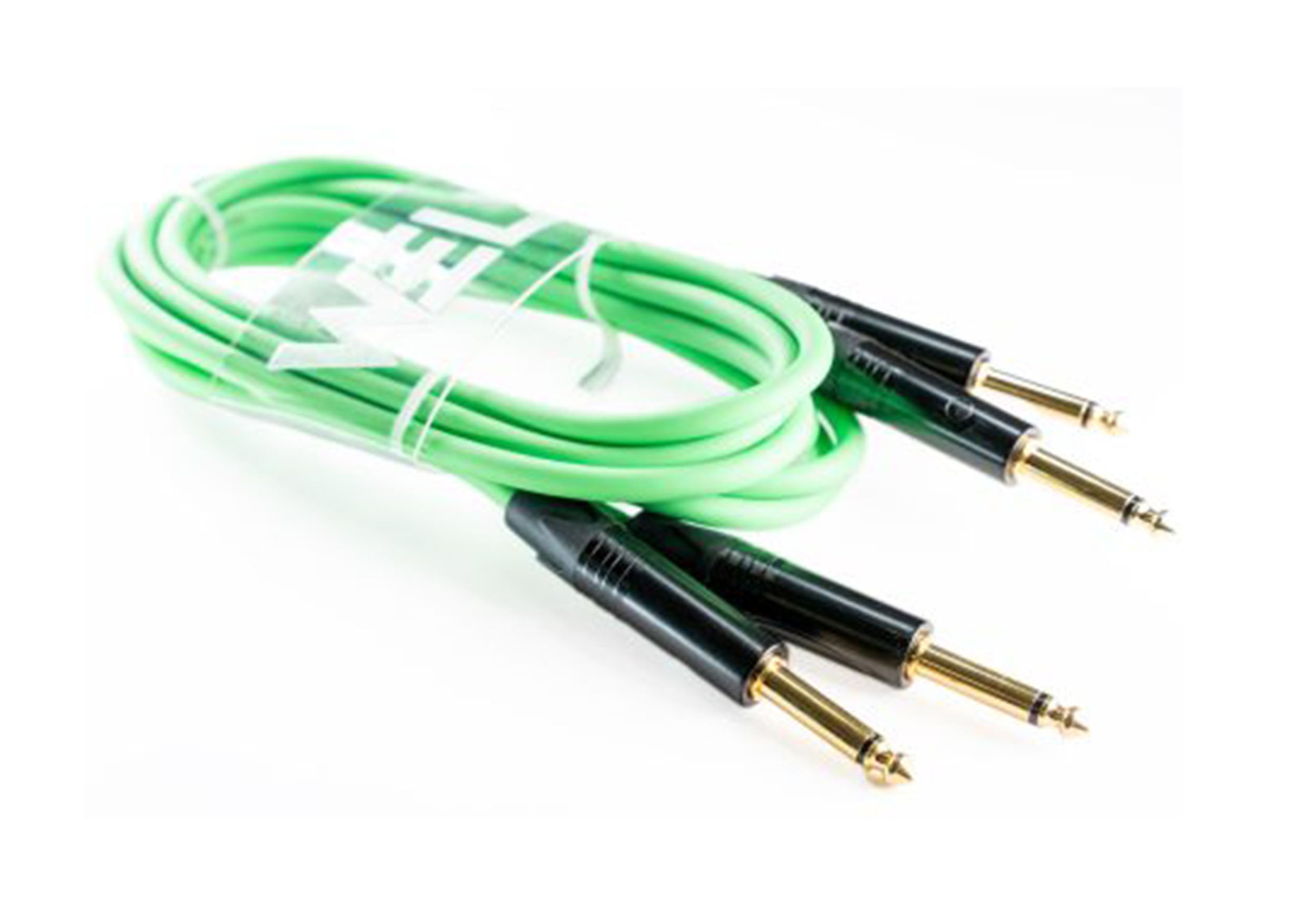 WELX TT 1.5 Meter Dual 6.5mm TS to Dual 6.5mm TS Audio Cable Pair - Green by WELX