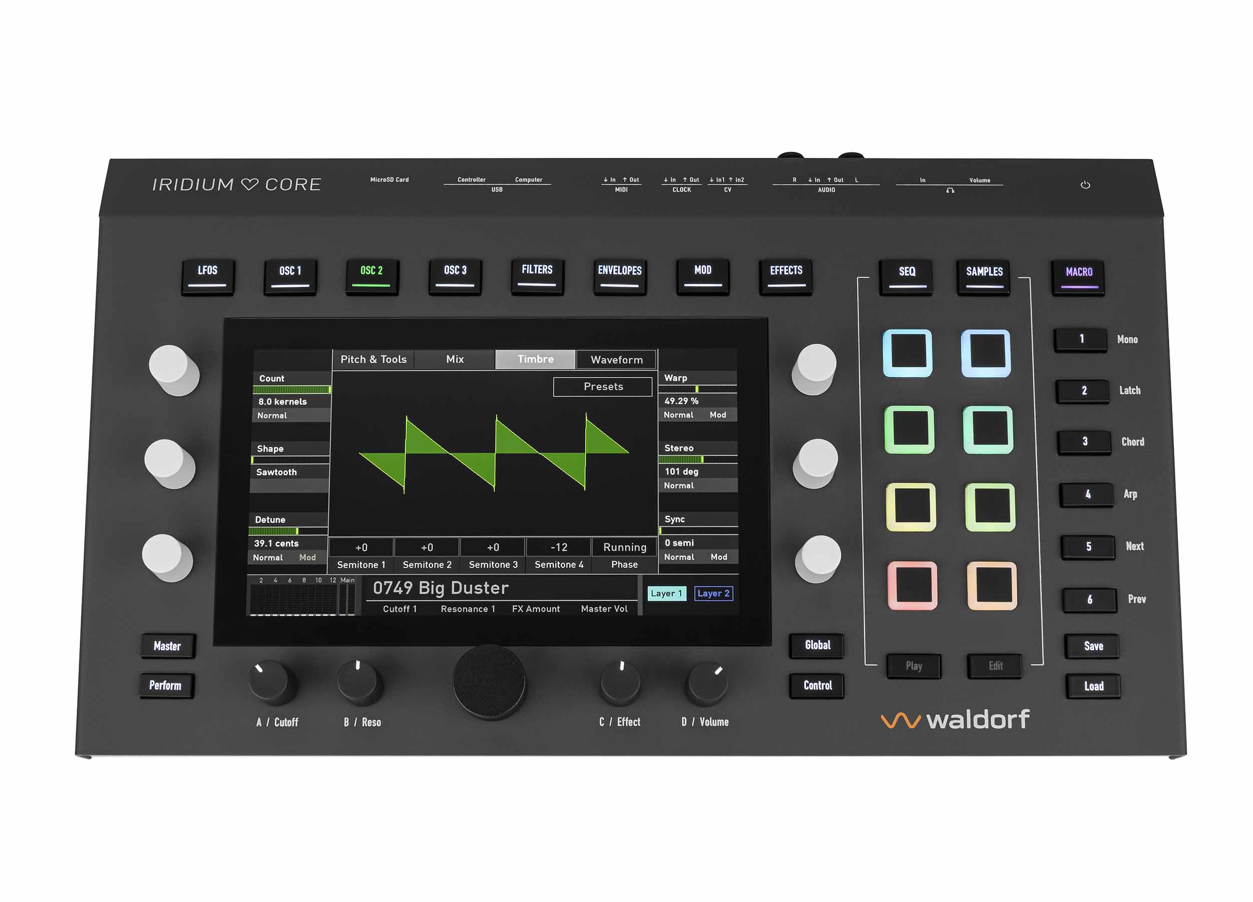 Waldorf Iridium Core Digital Synthesizer Compact Hybrid Sound Design Module by Waldorf