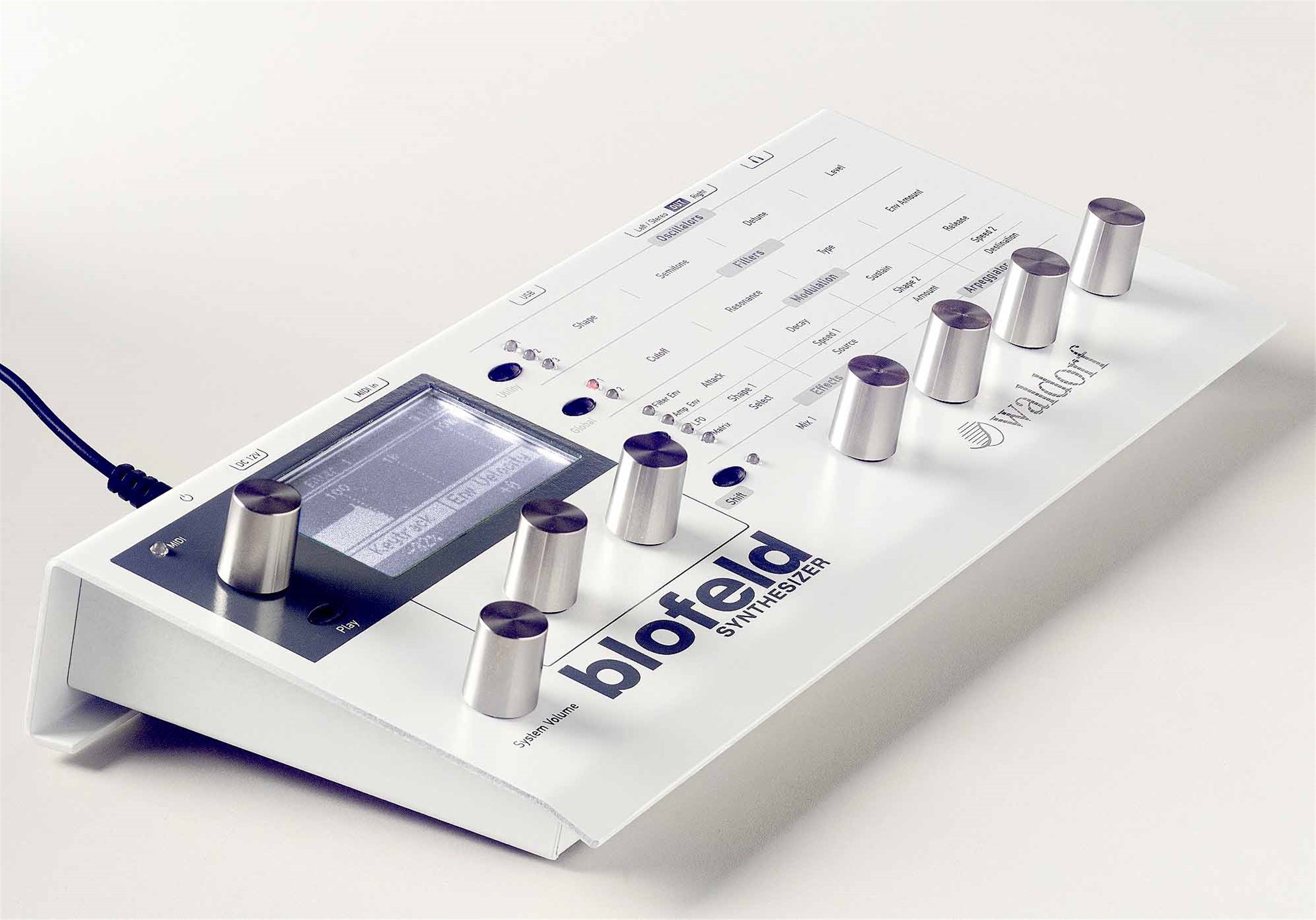 Waldorf Blofeld Desktop Digital Synthesizer Module with 1000 Sounds and Modern Effects - White by Waldorf