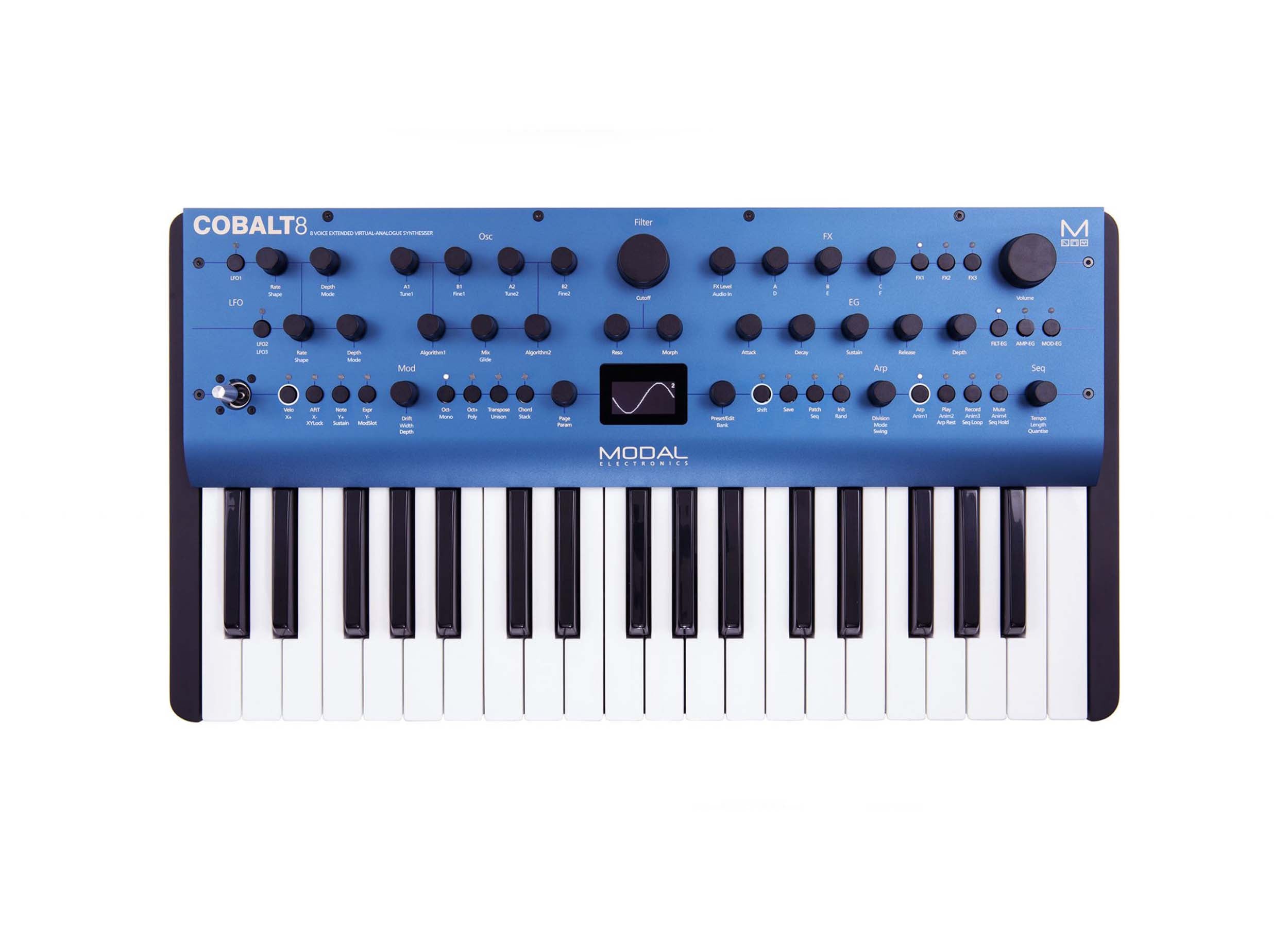 Modal COBALT8 37-Key Virtual Analog Synthesizer with 8-Voice Polyphony by Modal