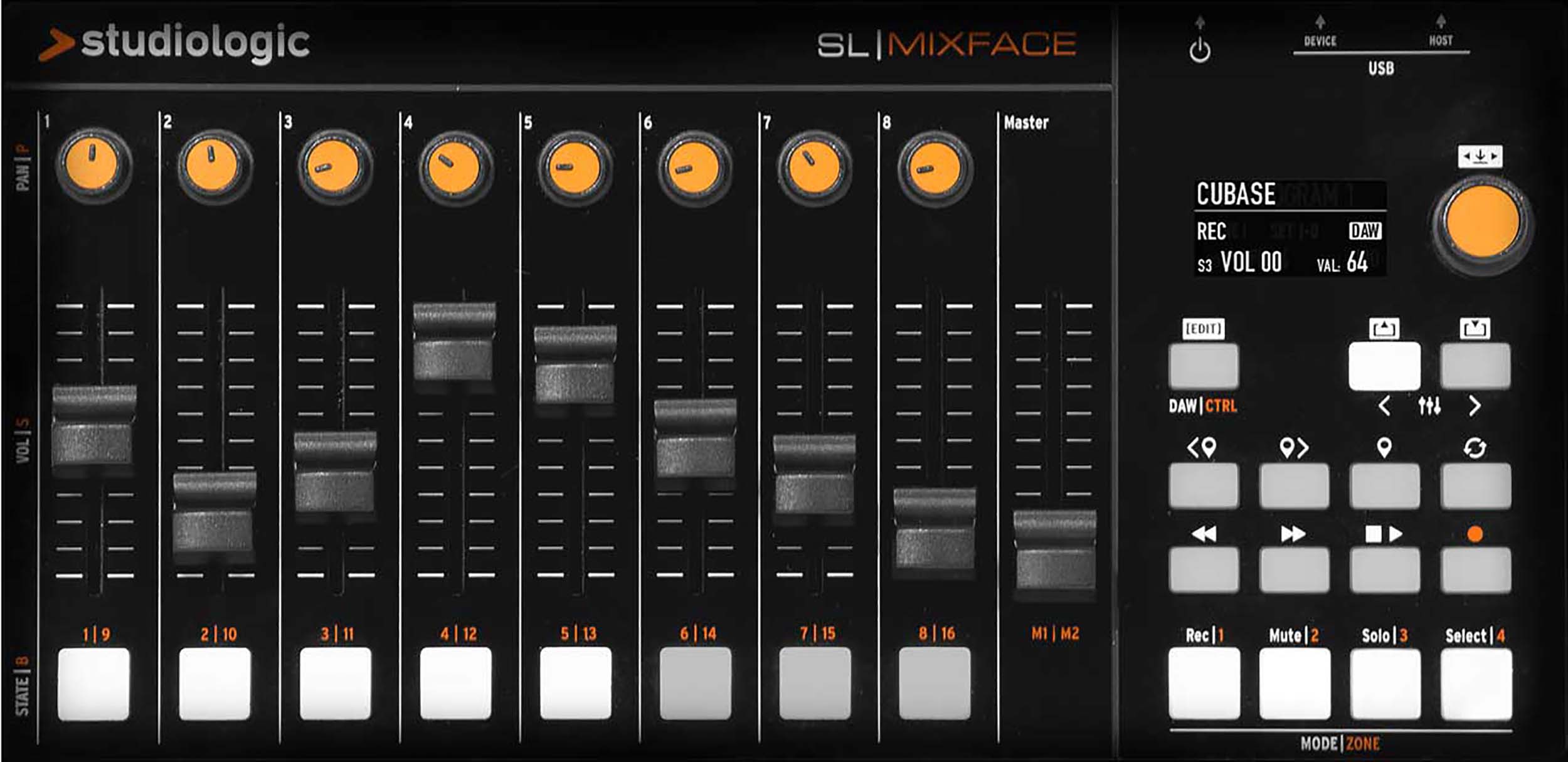Studiologic SL-MIXFACE Control Surface Mixer for DAWs by Studiologic