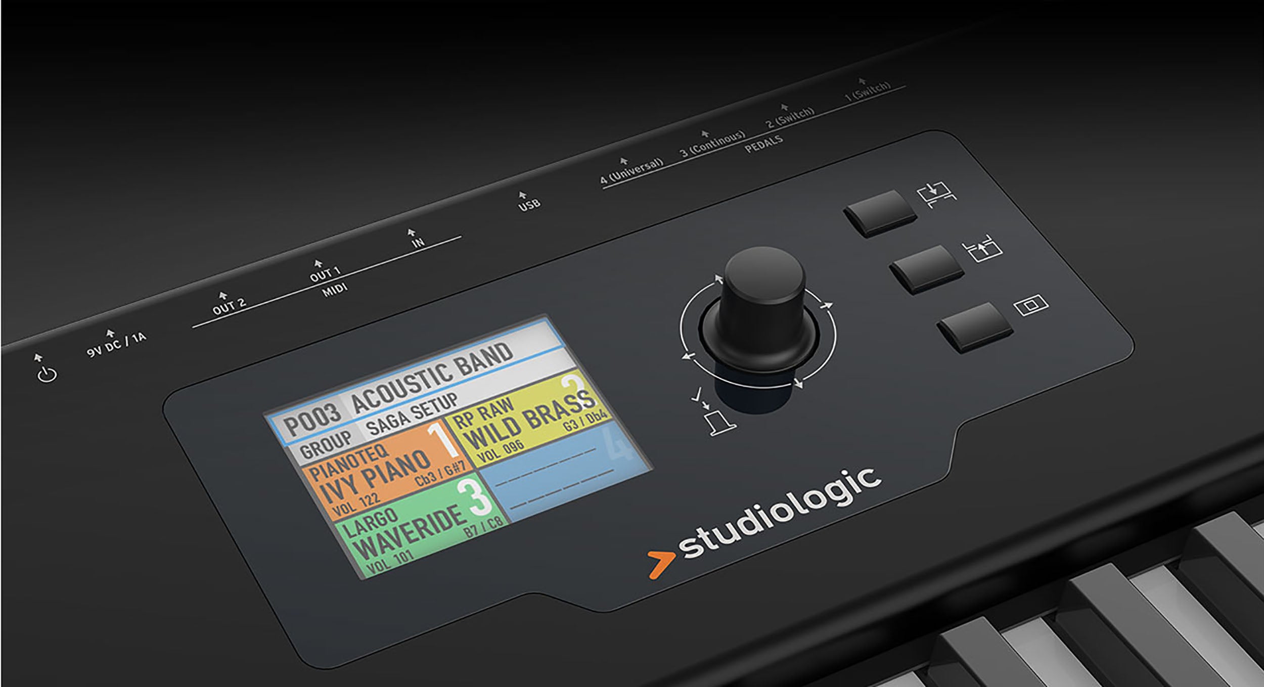 Studiologic SL-73-STUDIO USB/MIDI Keyboard Controller with TP/100LR Premium Hammer Action - 73 Key by Studiologic