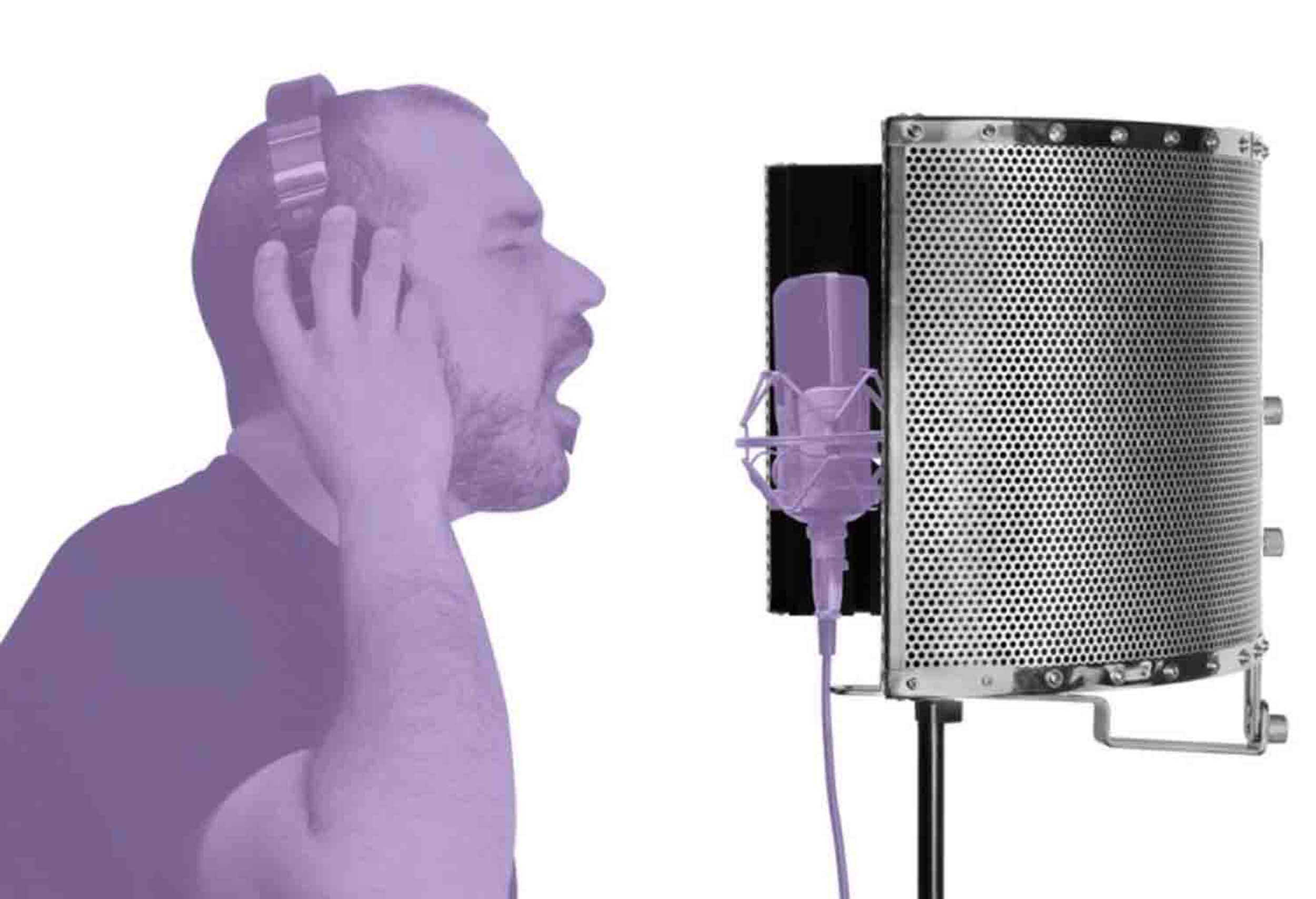 On Stage ASMS4730 Isolation Shield Adjustable, Durable and Lightweight for Professional Recording by OnStage