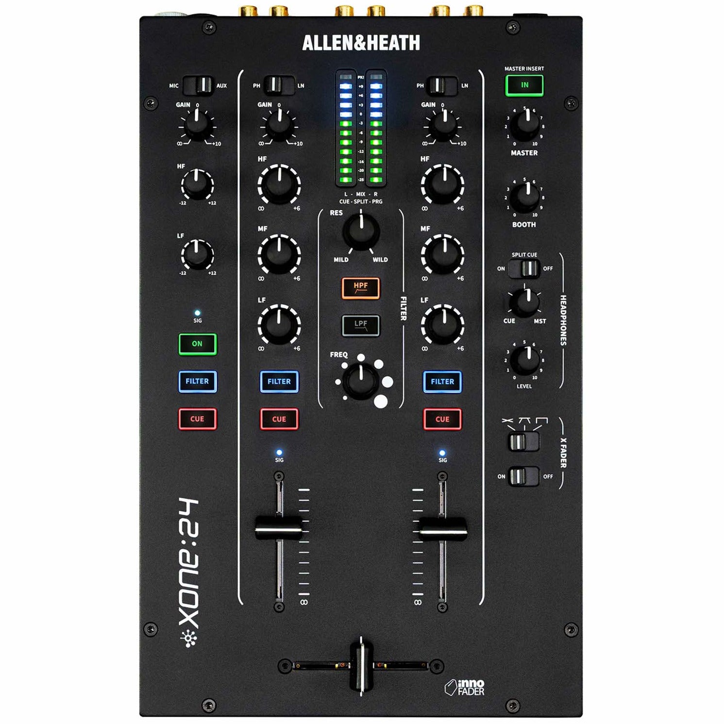 Allen & Heath XONE:24, 2+1 Channel Compact Analogue DJ Mixer by ALLEN & HEATH