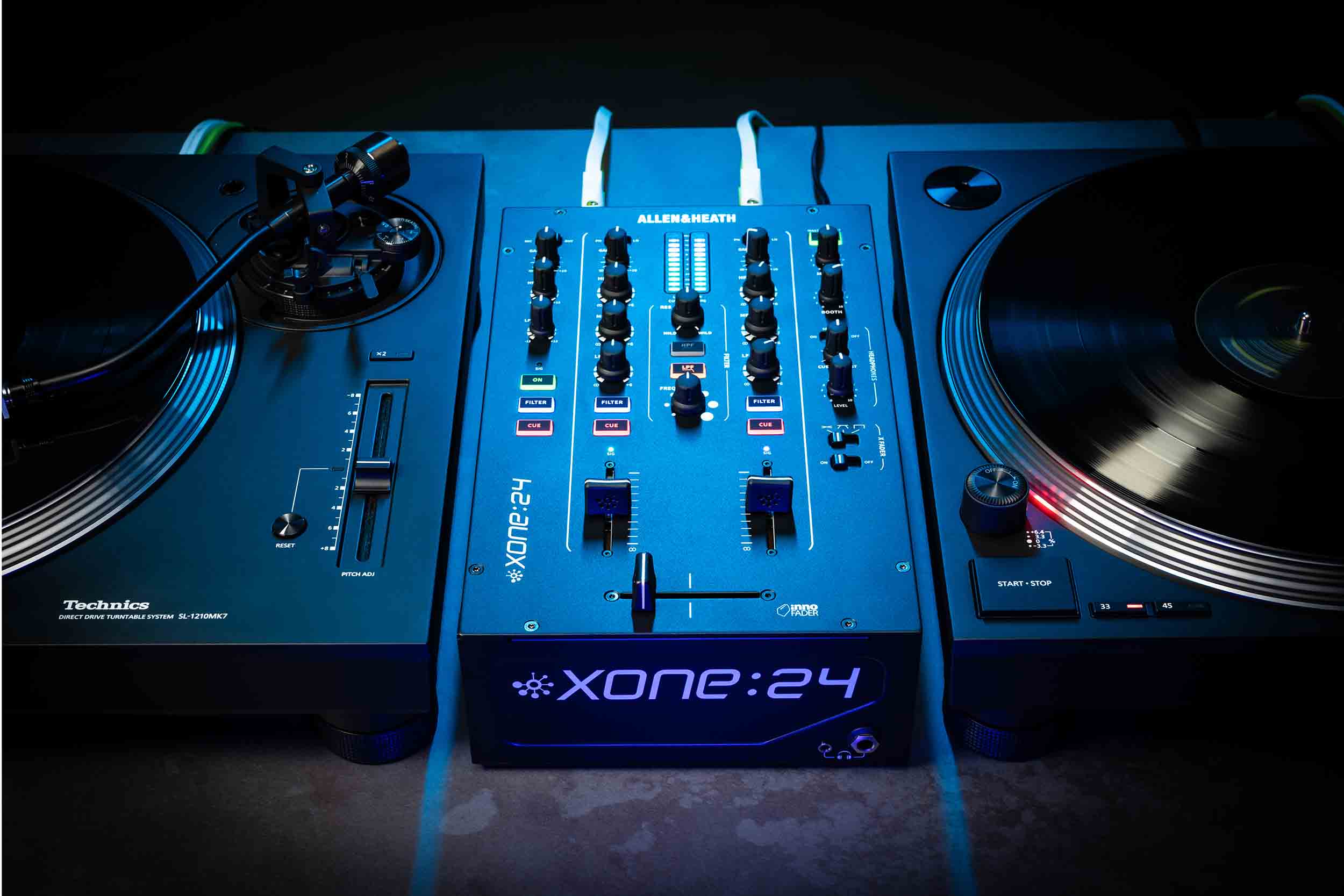Allen & Heath XONE:24, 2+1 Channel Compact Analogue DJ Mixer by ALLEN & HEATH