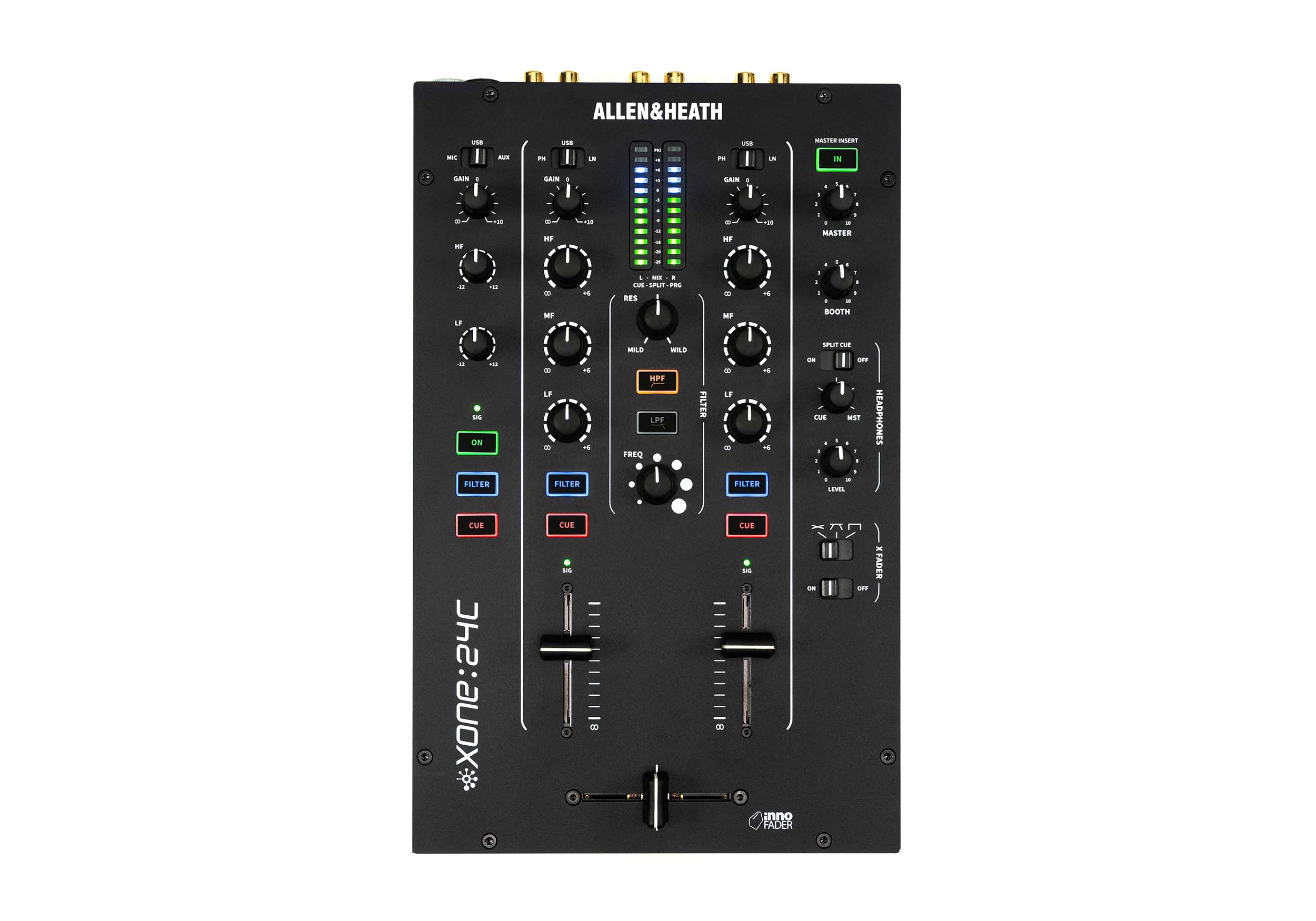 Allen & Heath XONE:24C, 2+1 Channel Analogue DJ Mixer with Interface by ALLEN & HEATH