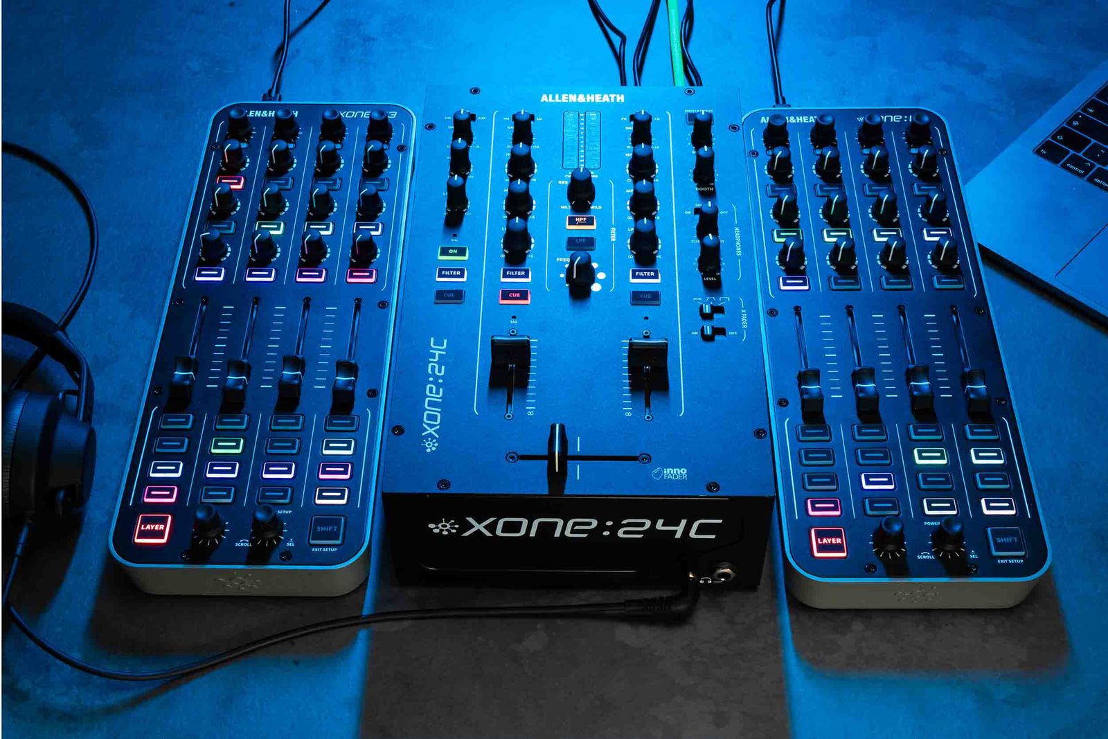 Allen & Heath XONE:24C, 2+1 Channel Analogue DJ Mixer with Interface by ALLEN & HEATH