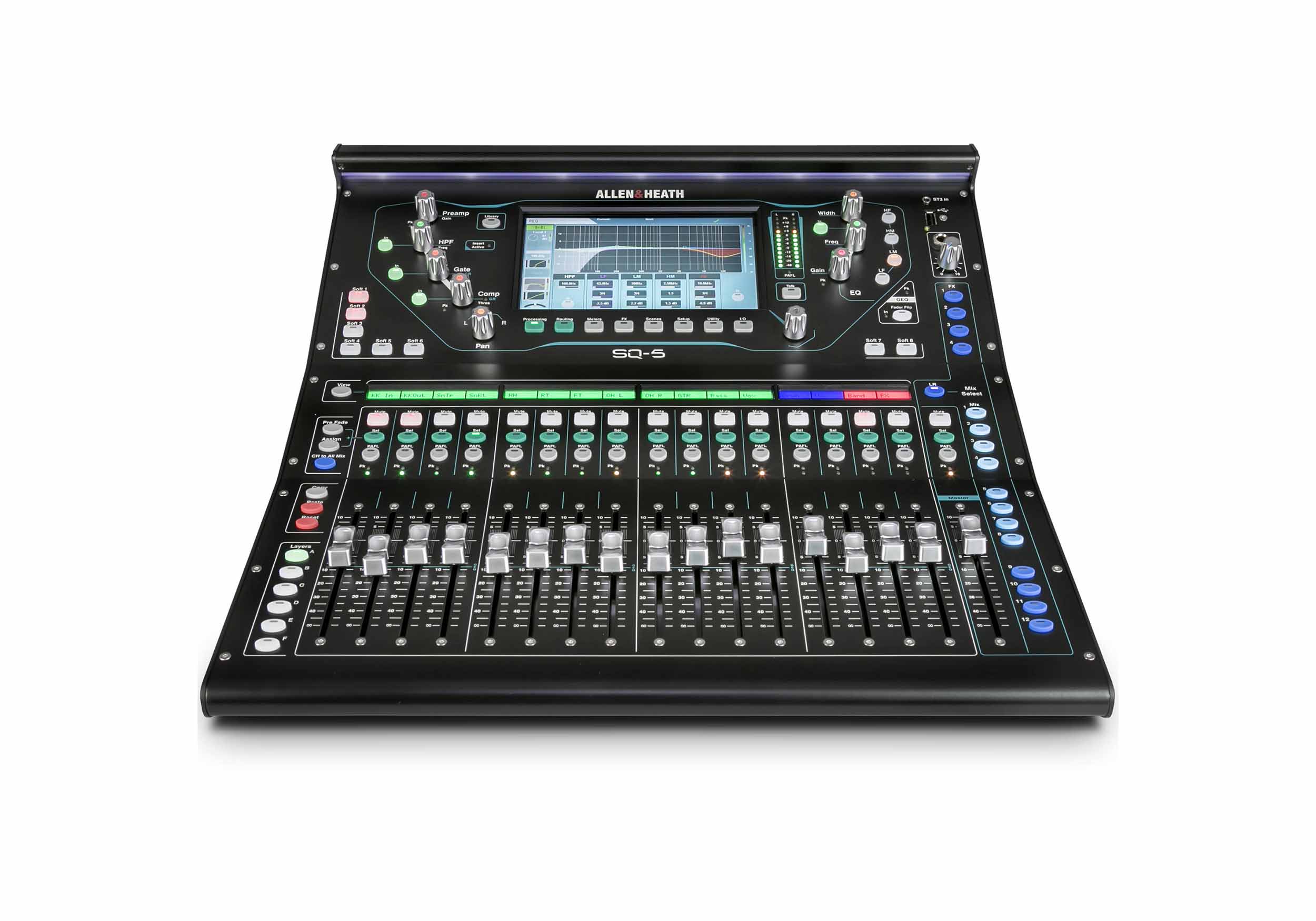 Allen & Heath SQ-5, 48-Channel Digital Mixer with 16+1 Motorized Faders by ALLEN & HEATH