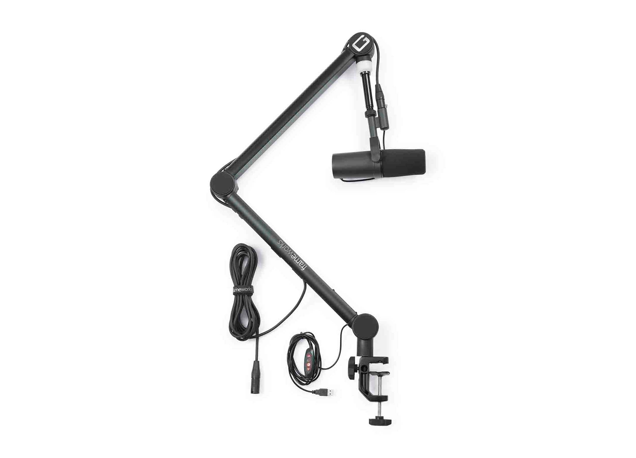 Gator Frameworks GFW-MICBCBM4000 Professional Broadcast Boom Mic Stand with On-Air Indicator Light by Gator Cases