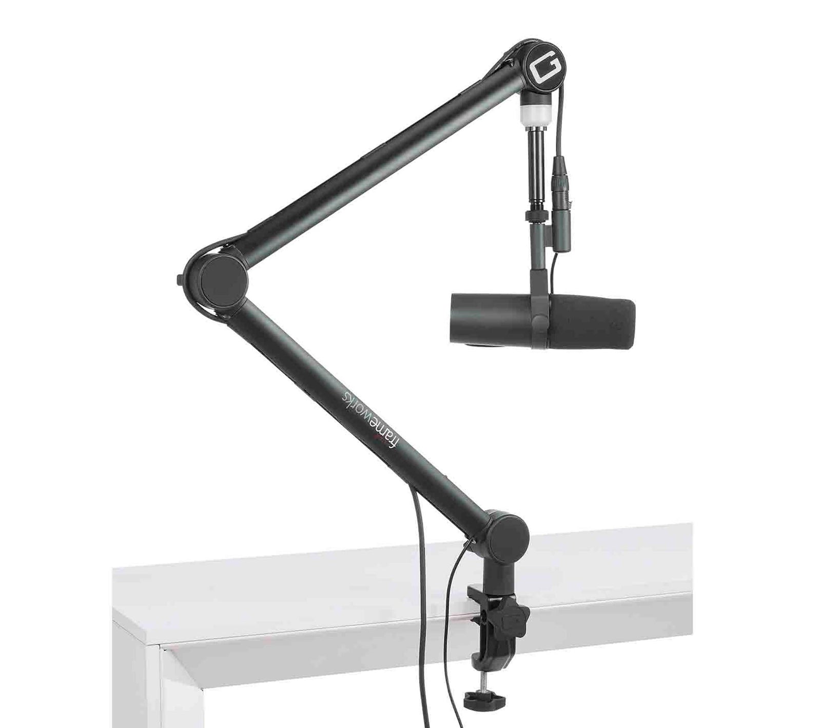 Gator Frameworks GFW-MICBCBM4000 Professional Broadcast Boom Mic Stand with On-Air Indicator Light by Gator Cases