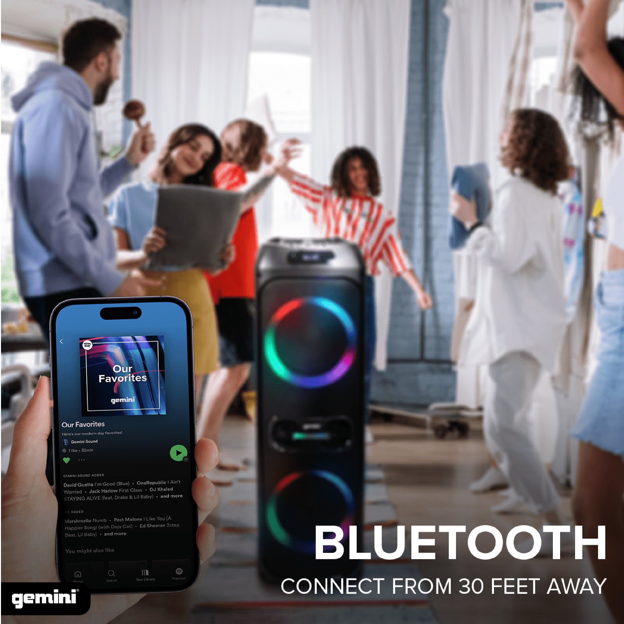 B-Stock: Gemini Sound GHK-2800 Bluetooth Speaker System with Led Party Lighting by Gemini Sound