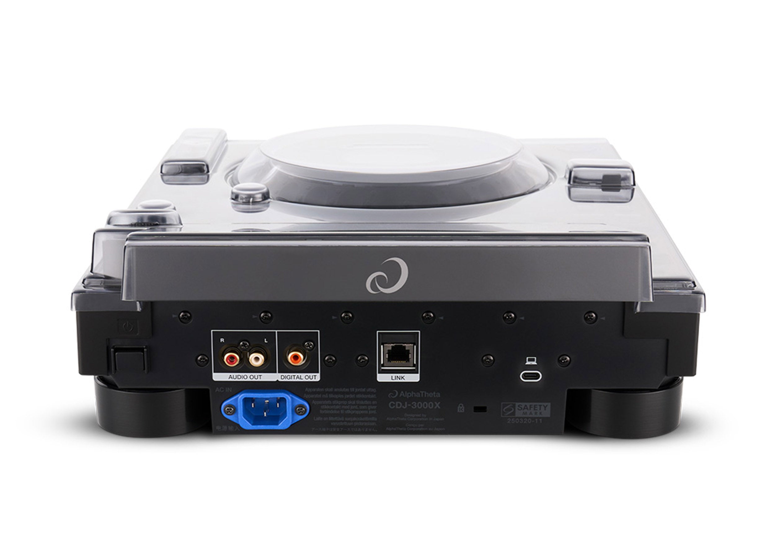 Decksaver DS-PC-CDJ3000X Protective Cover for AlphaTheta CDJ-3000X