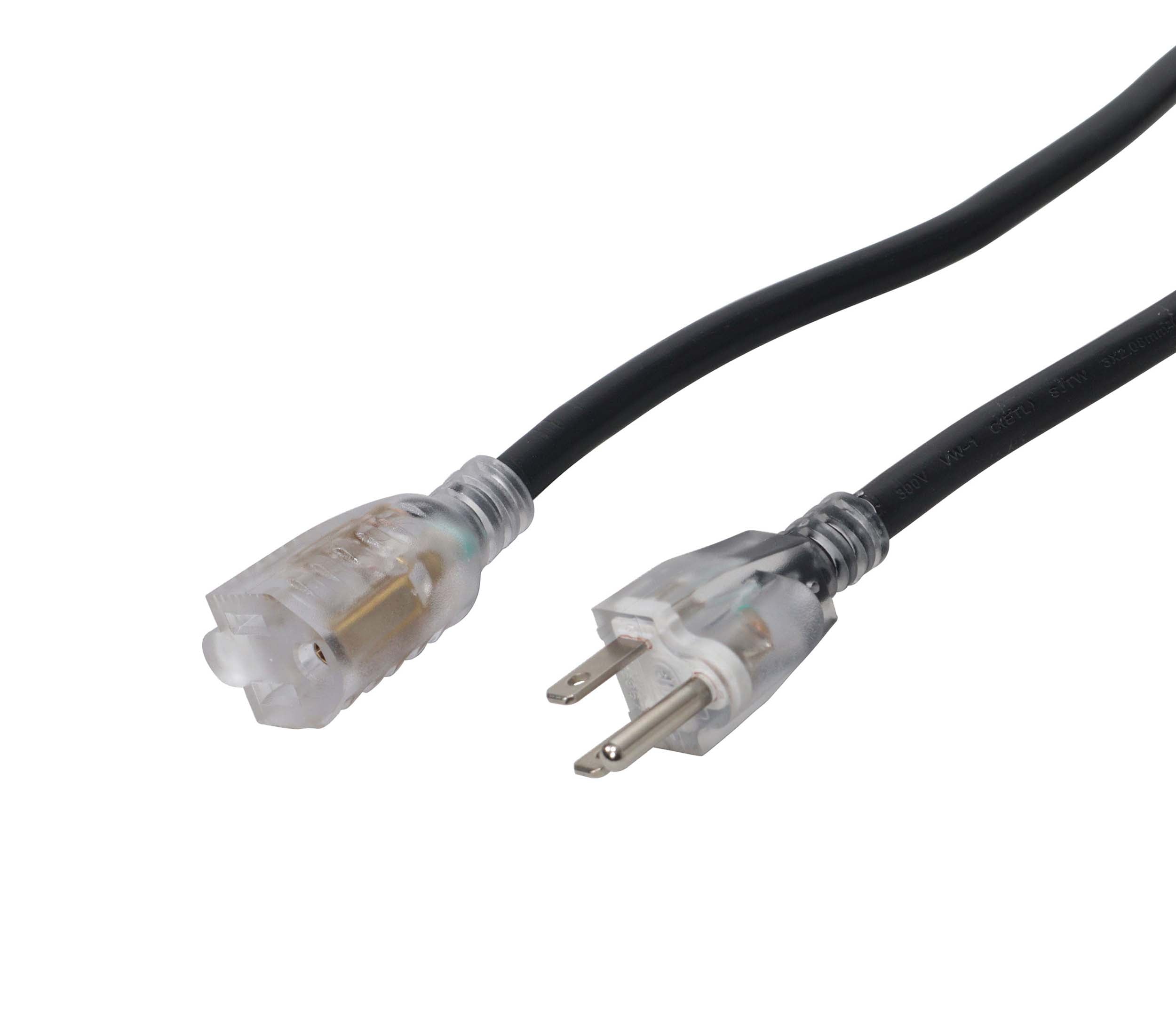 ProX XC-P141-25, 110v to 110v Female Power Cord 14AWG 3 Prong Black - 25 Feet