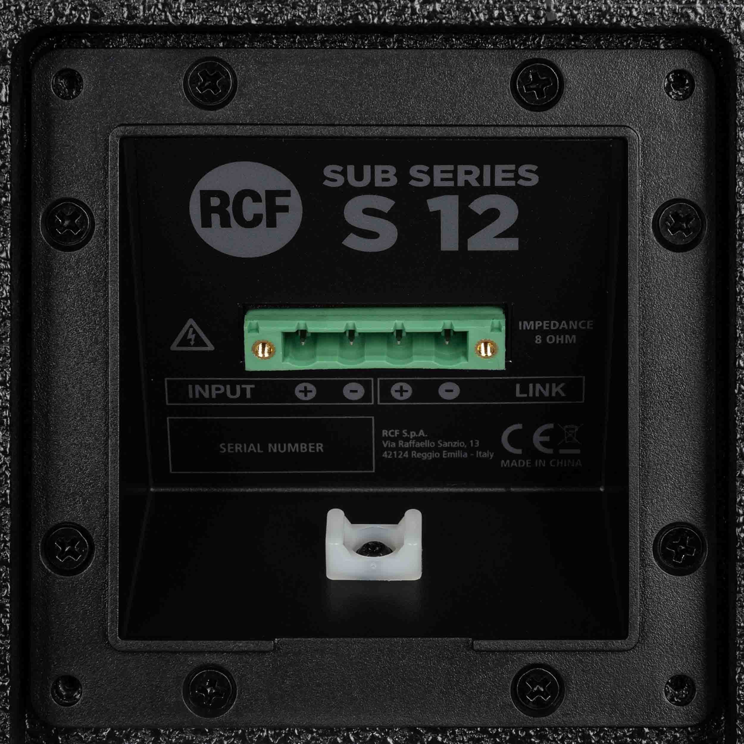RCF SUB-S12 Passive 12-InchBass Reflex Subwoofer - 1600 W by RCF