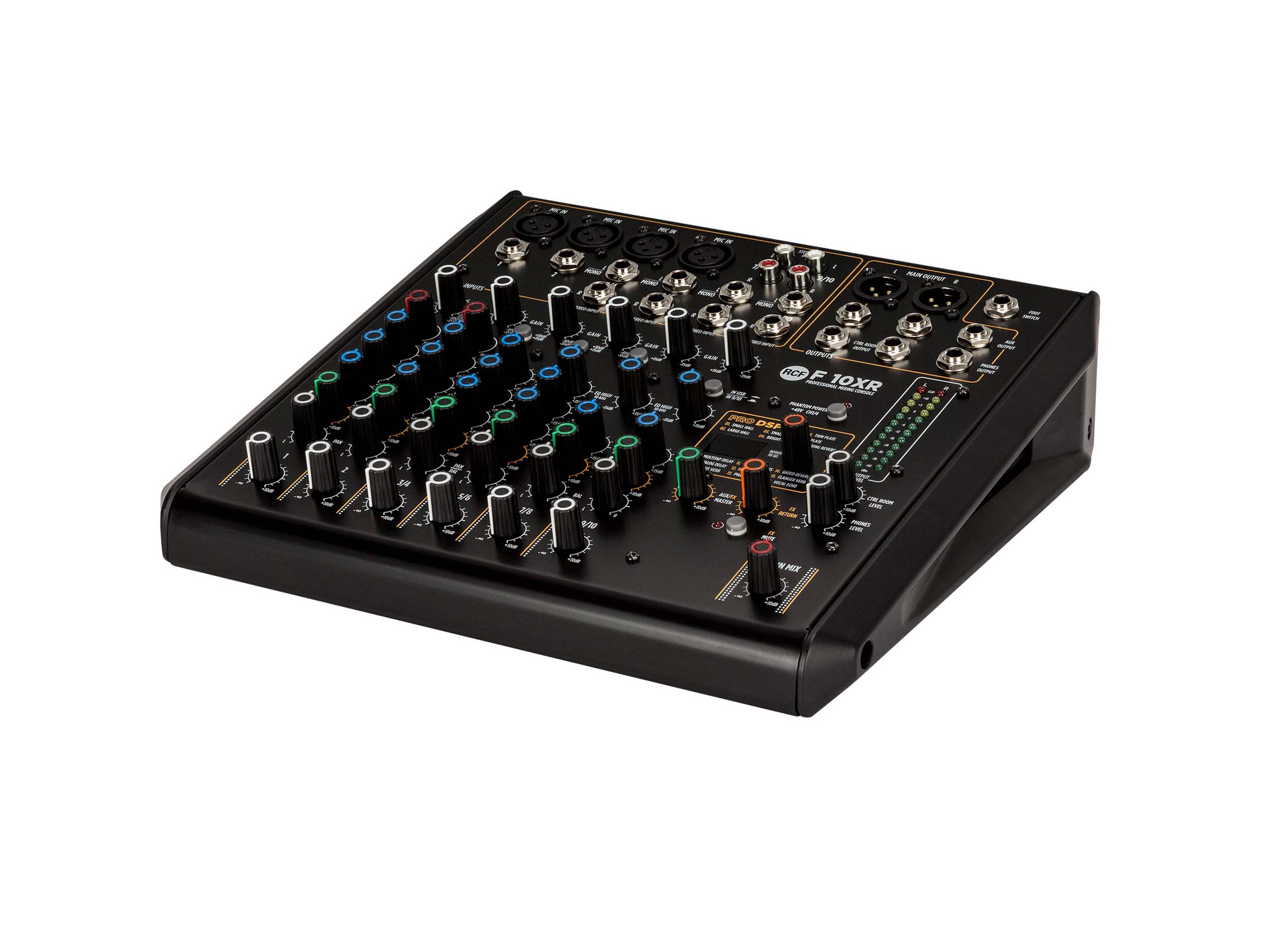 RCF F-10XR 10-Channel Mixing Console with Multi-FX and USB Recording by RCF