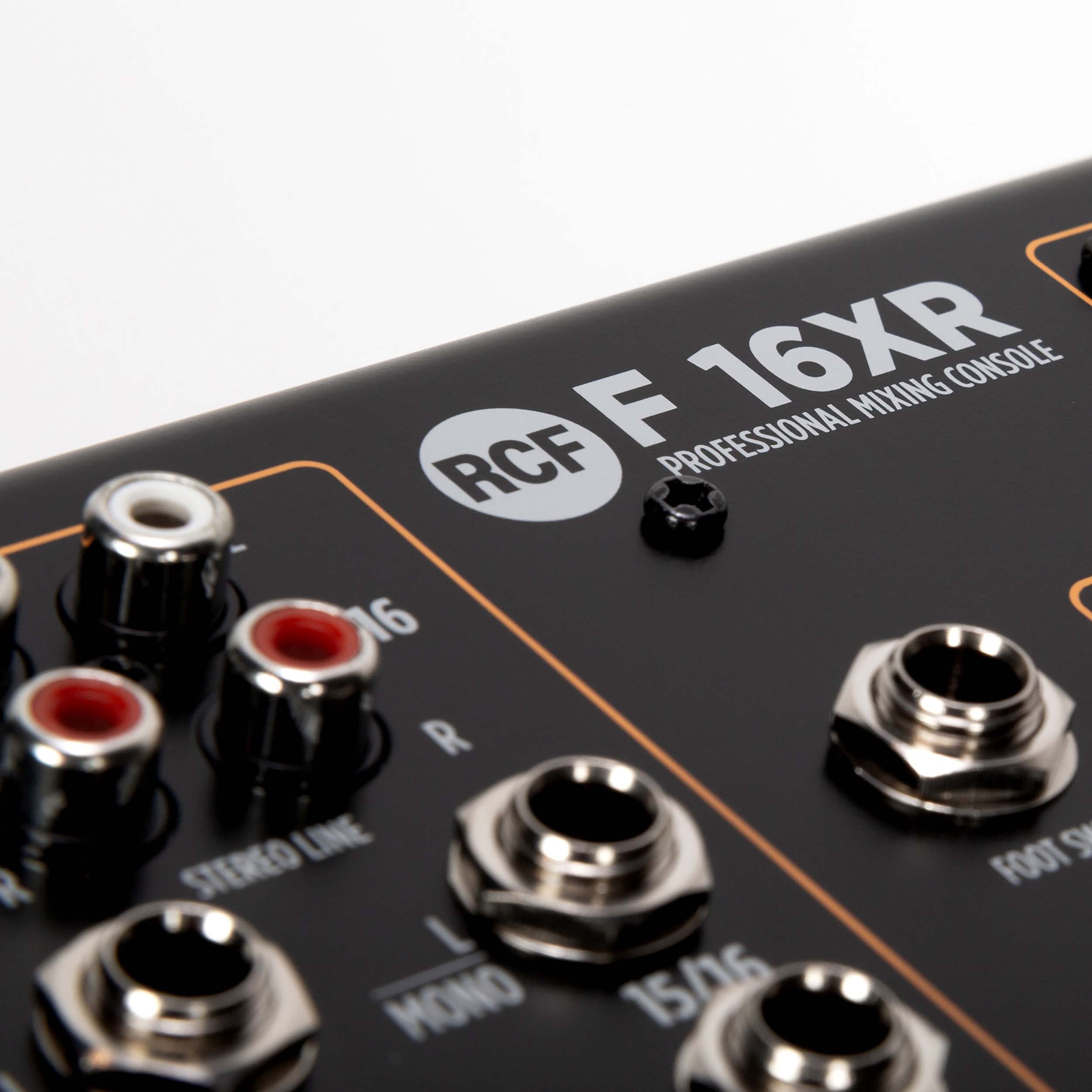 RCF F-16XR 16-Channel Mixing Console with Multi-FX and USB Recording by RCF