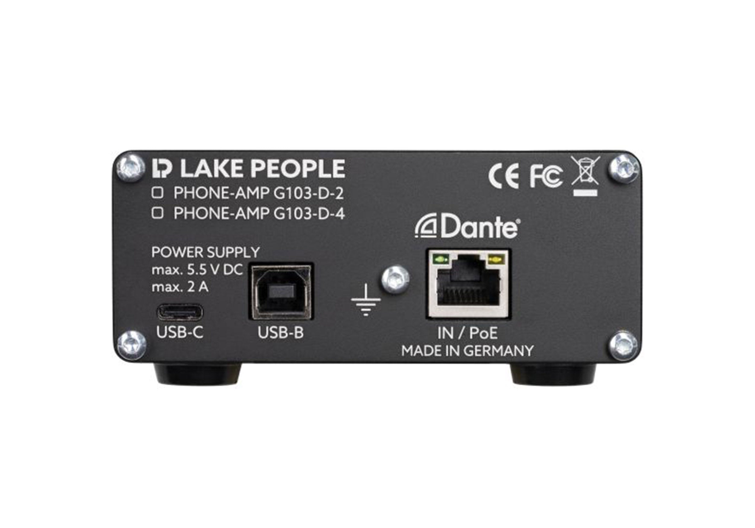 B-Stock: Lake People G103D4 Dante Headphone Amplifier - Black by Lake People