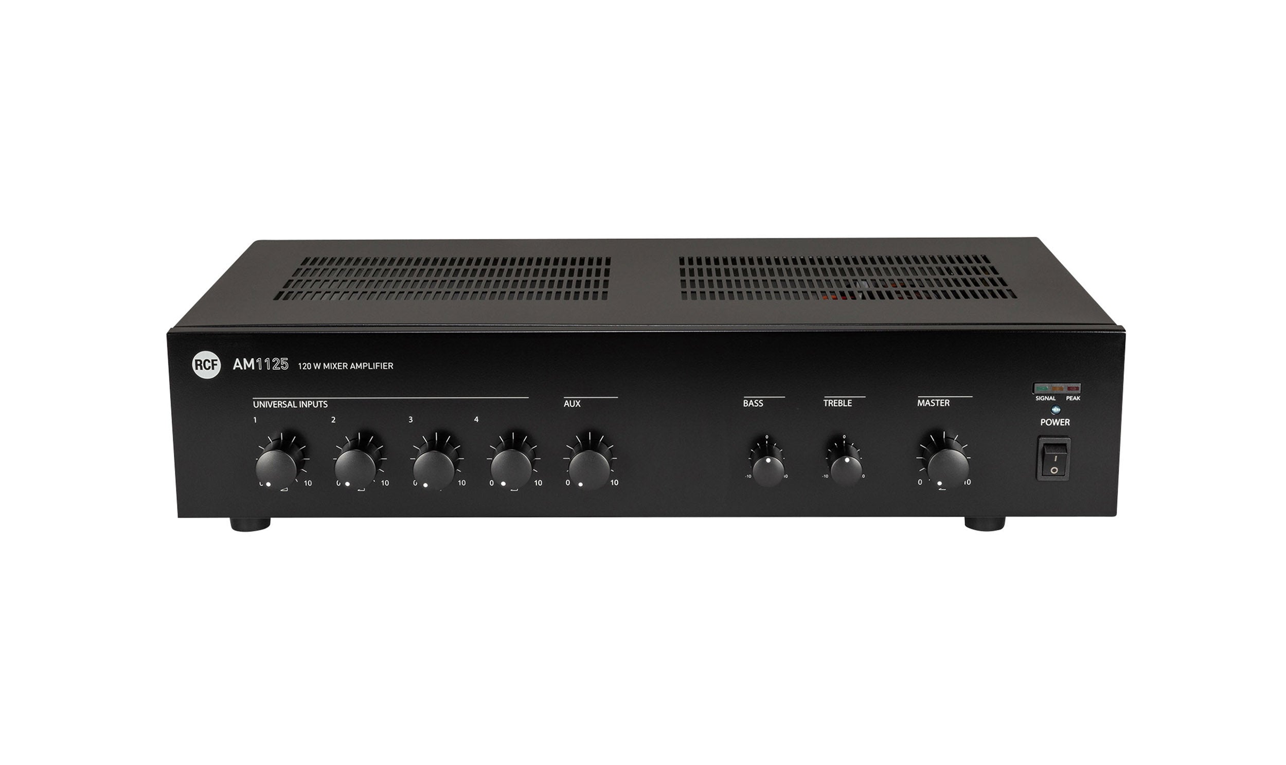 RCF AM1125, 5-Channel Digital Mixer Amplifier, 4 Ω / 70 V / 100 V - 160 W by RCF