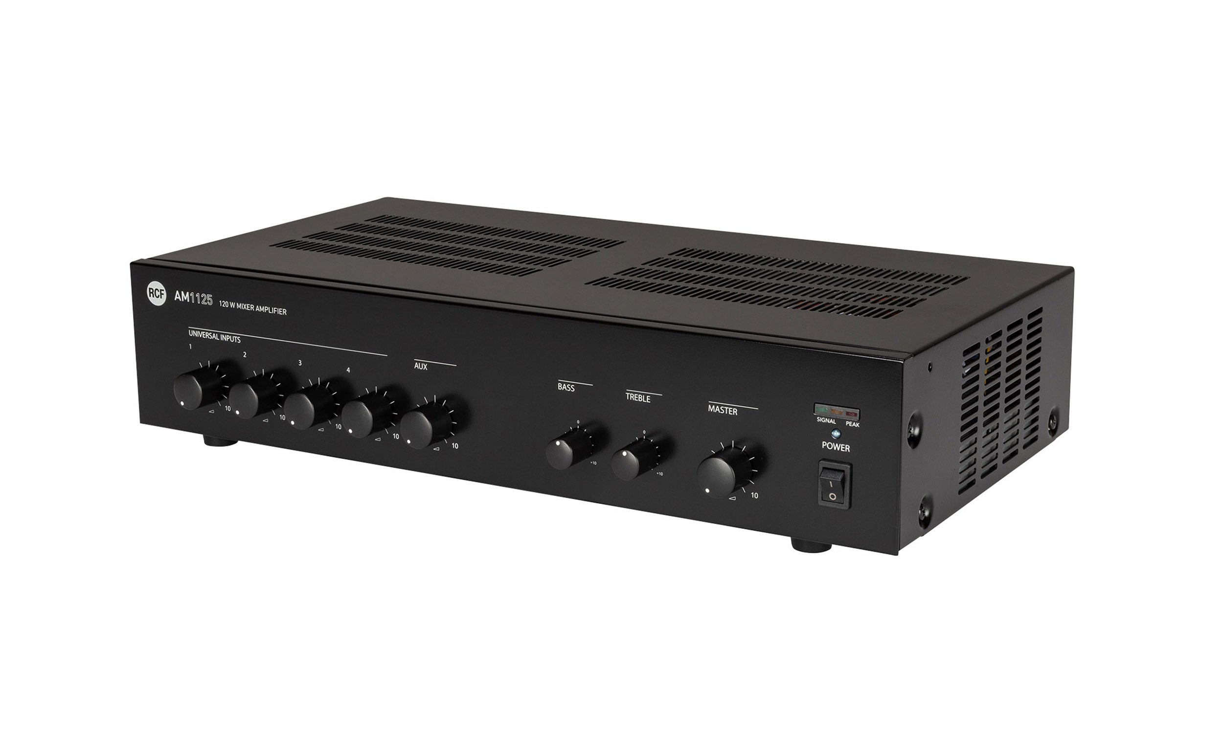 RCF AM1125, 5-Channel Digital Mixer Amplifier, 4 Ω / 70 V / 100 V - 160 W by RCF