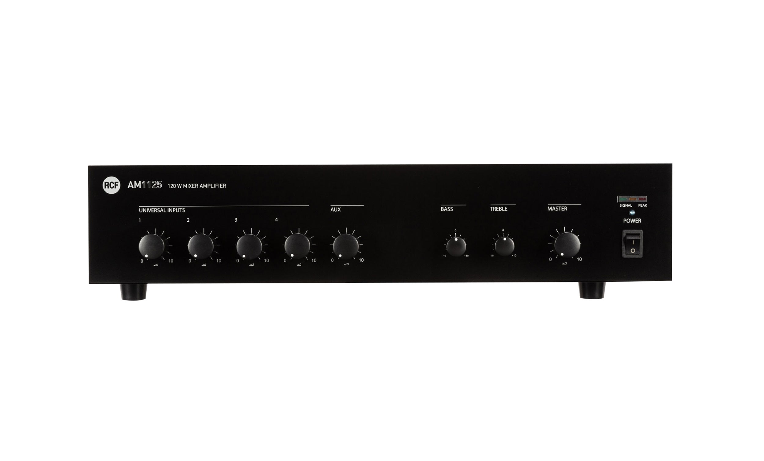 RCF AM1125, 5-Channel Digital Mixer Amplifier, 4 Ω / 70 V / 100 V - 160 W by RCF