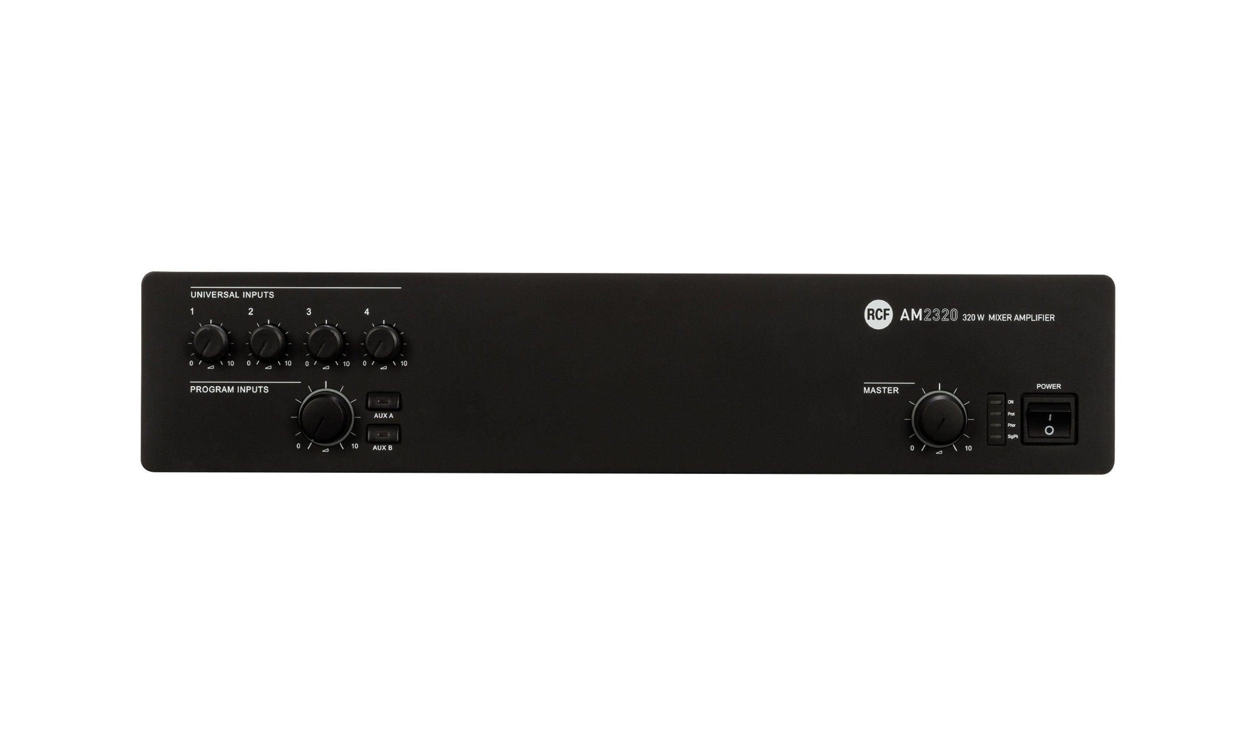 RCF AM2320 5-Input Digital Mixer/ Amplifier, 4 Ω/70/100V - 160 W by RCF