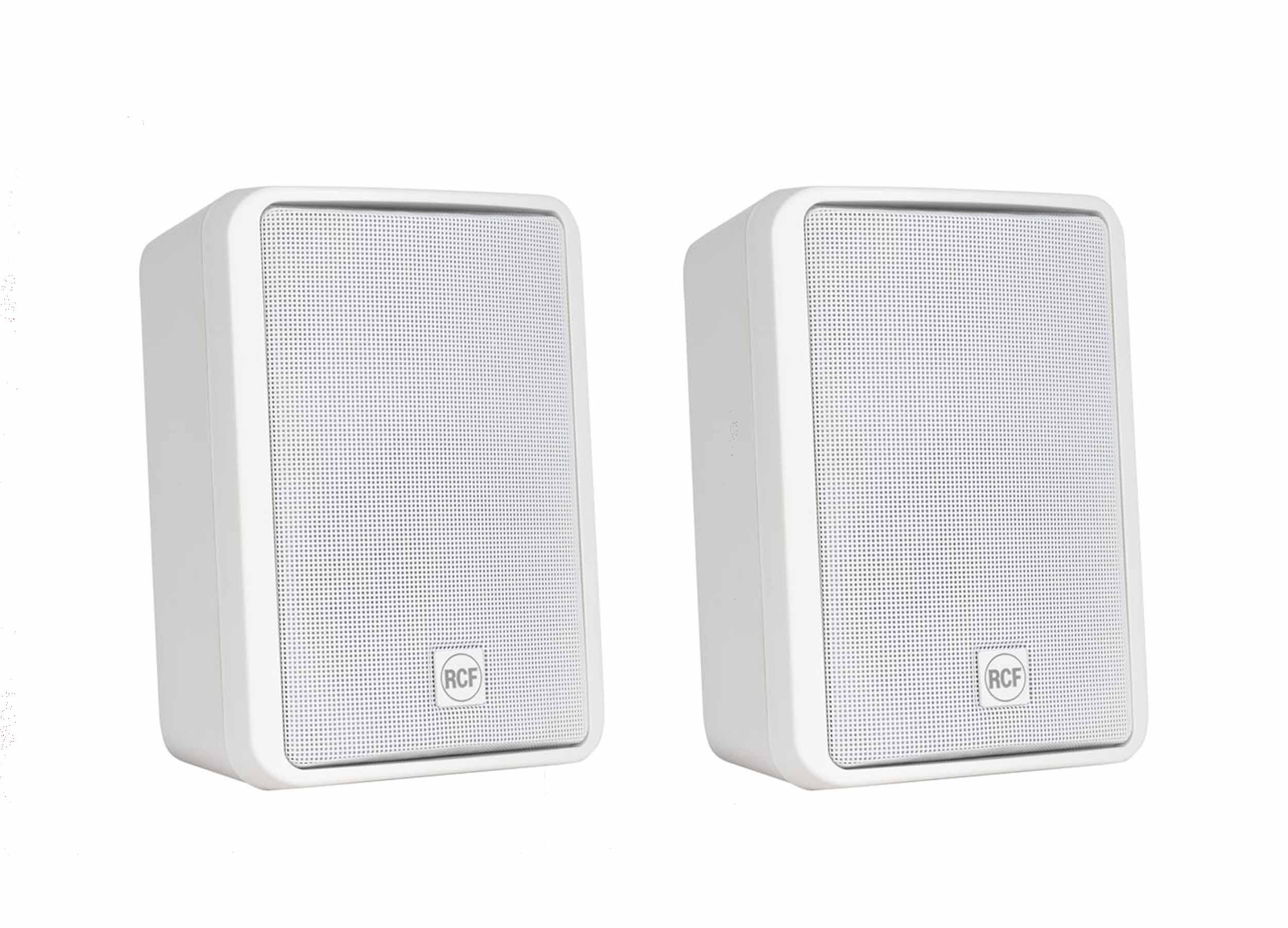 RCF MR40-W 4" Two-Way Bass Reflex Passive Speaker 160 Watt White - Pair by RCF