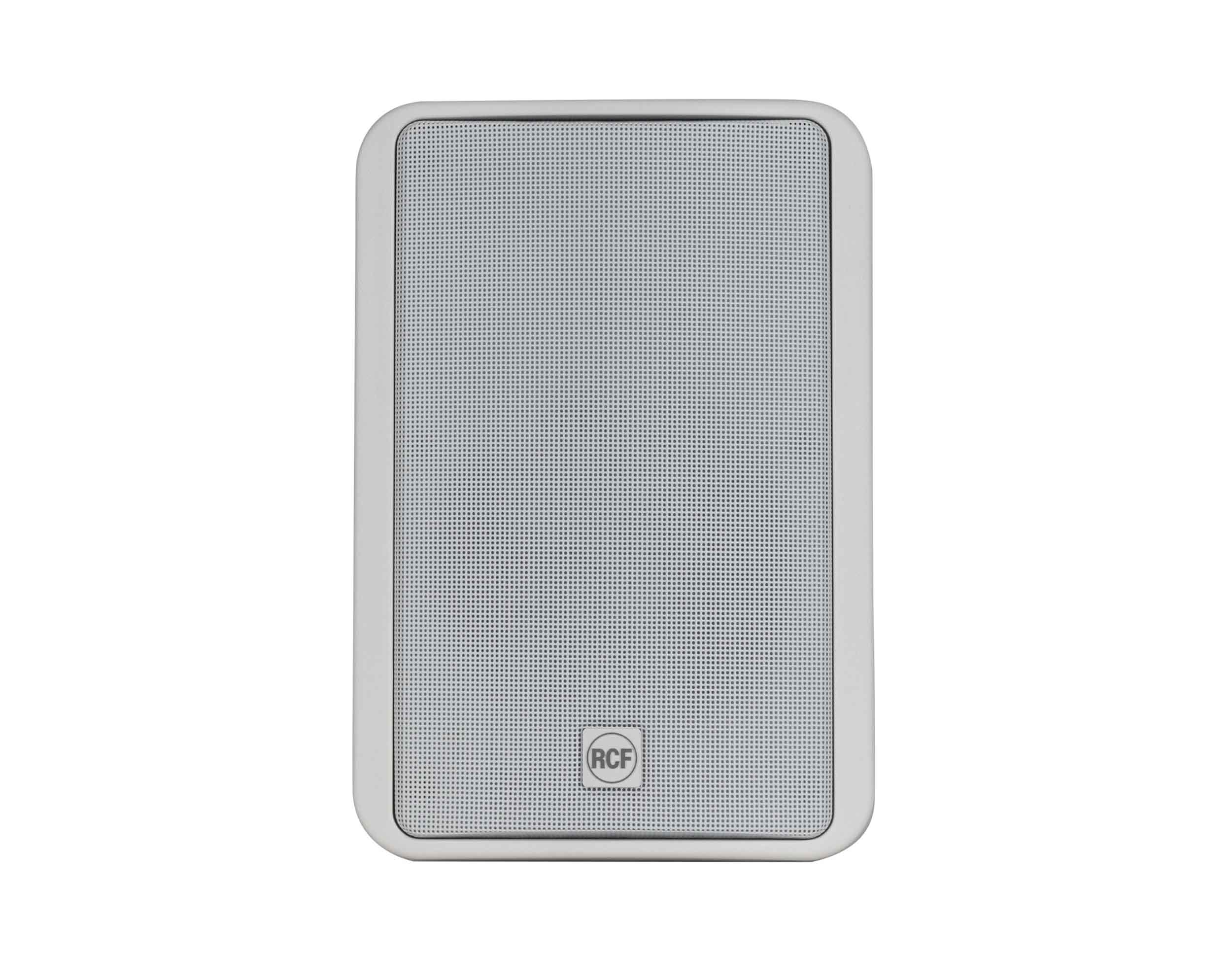 RCF MR50-T-W 5-Inch Two-Way Bass Reflex Passive Speaker with Line Transformer White 240 Watt - Pair by RCF