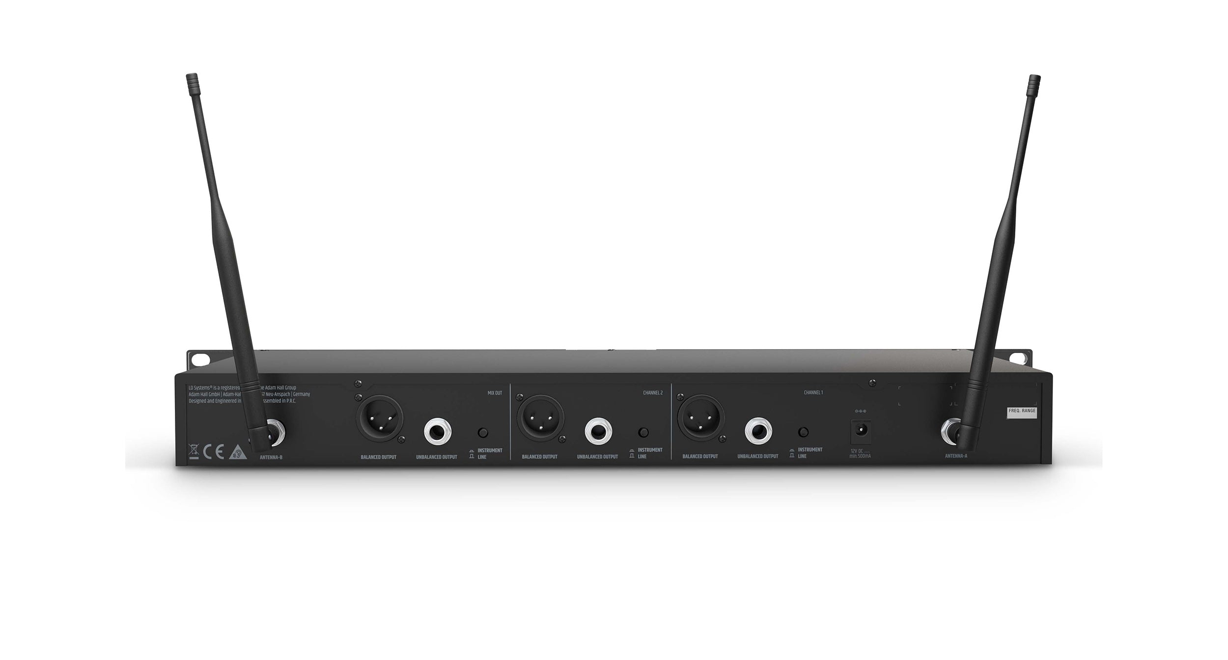 LD Systems U5051BPH2(US) Dual Wireless Microphone System with 2 x Bodypack and 2 x Headset - 512 to 542 MHz by LD Systems