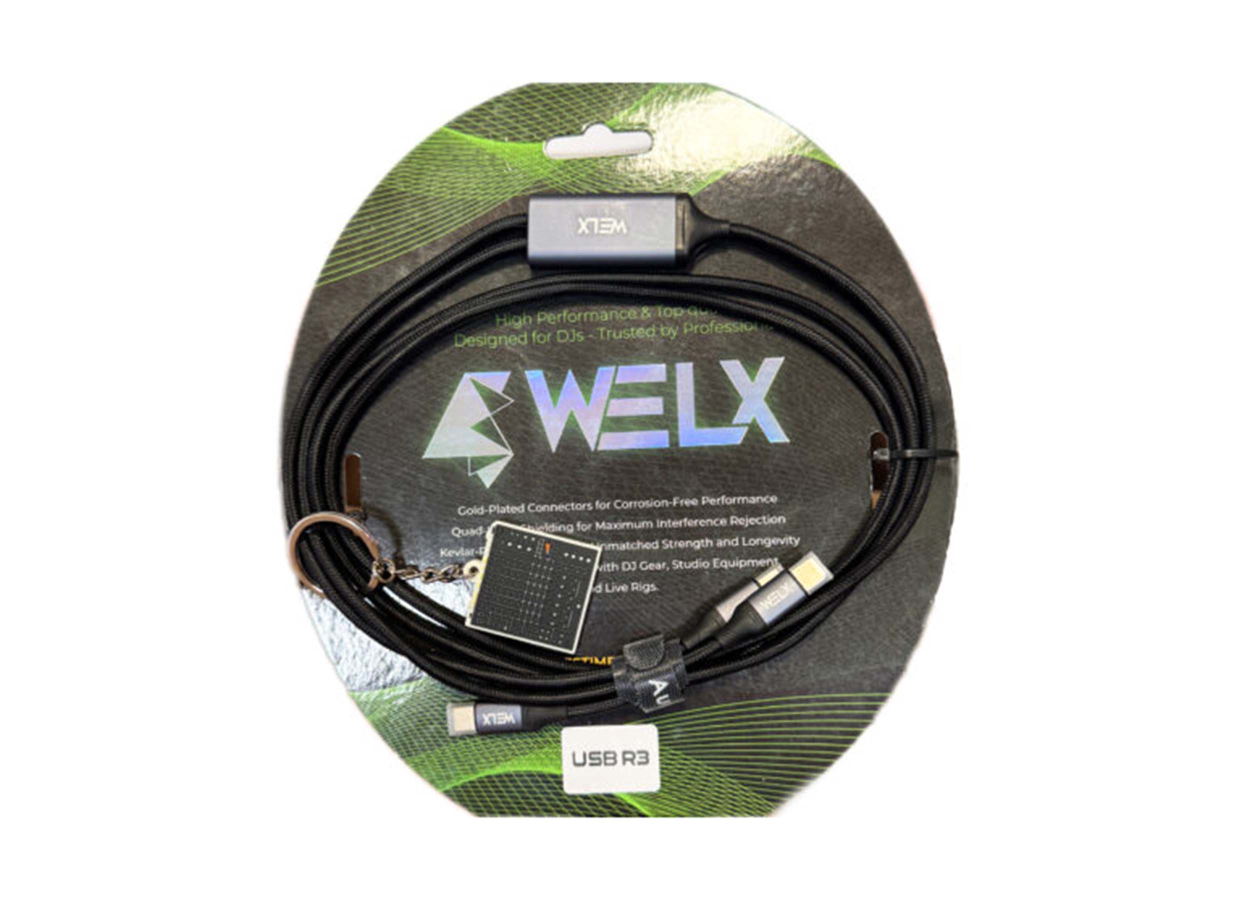 WELX USB R3 1.5 Meter Dual USB-C UltraFast Charging Cable 100W - Black by WELX